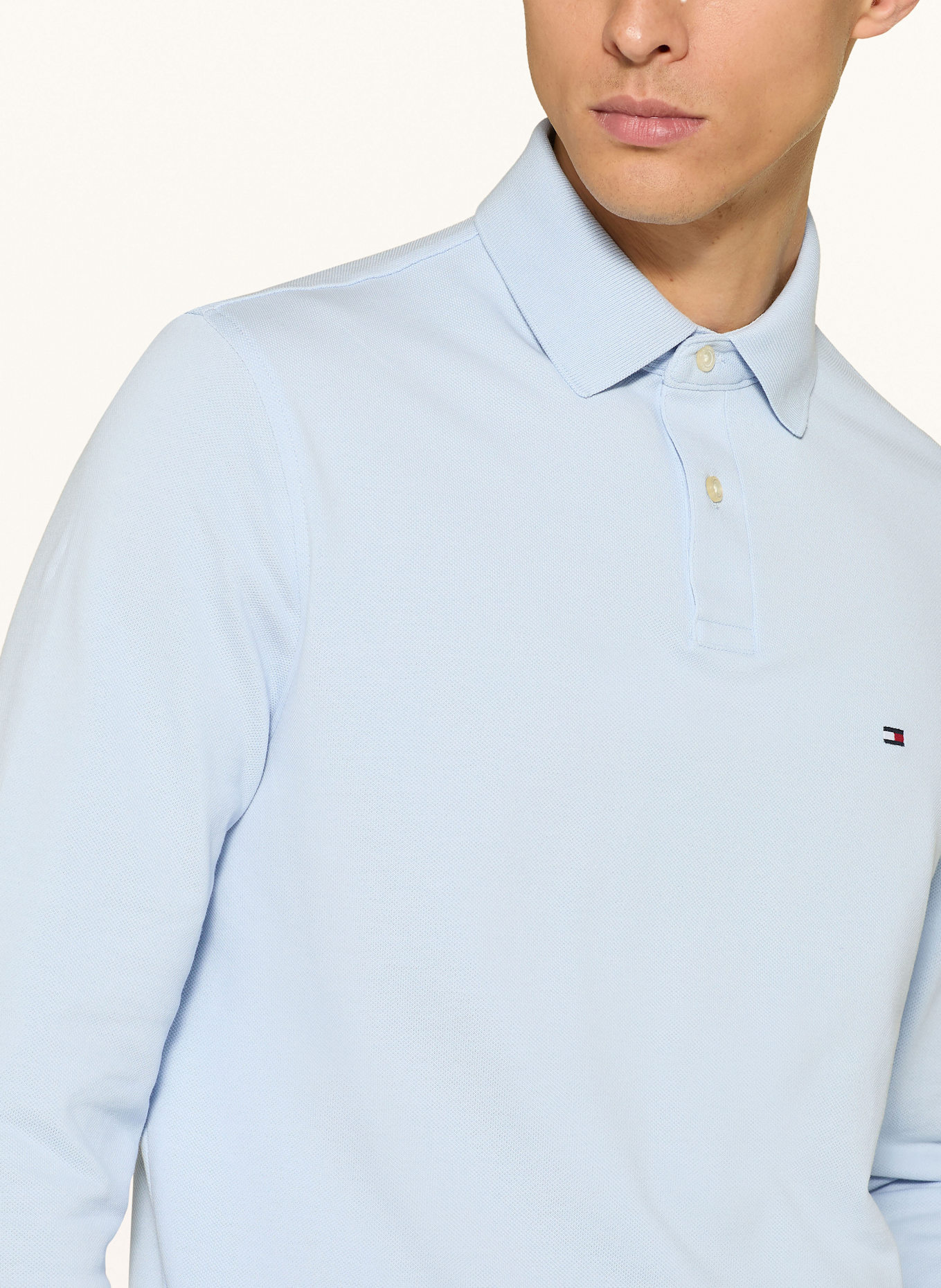 TOMMY HILFIGER Piqué-Poloshirt Regular Fit: HELLBLAU