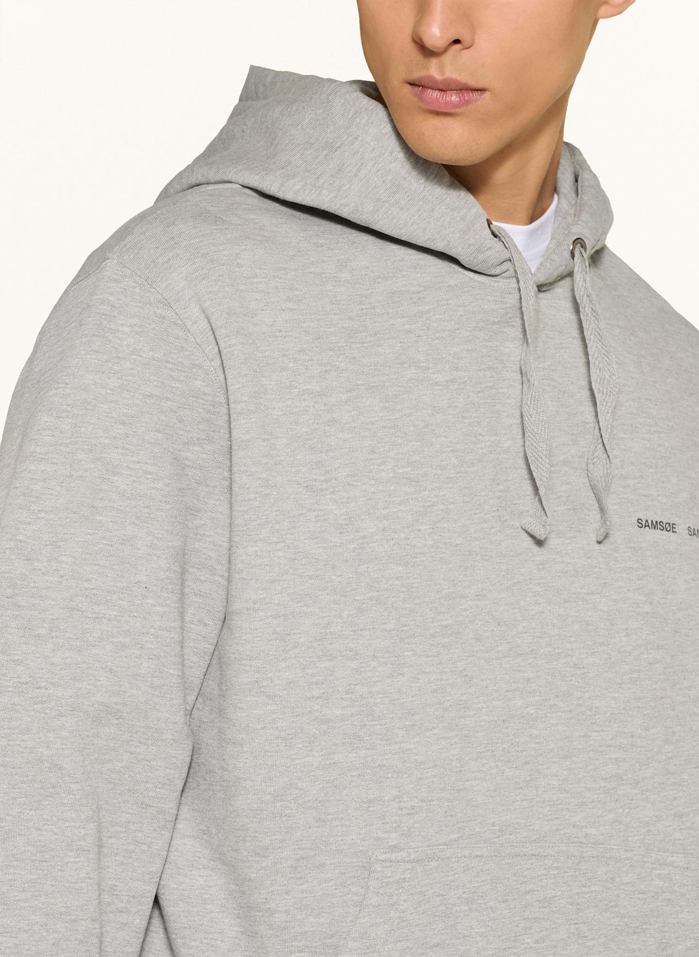 SAMSØE SAMSØE Hoodie NORSBRO: HELLGRAU