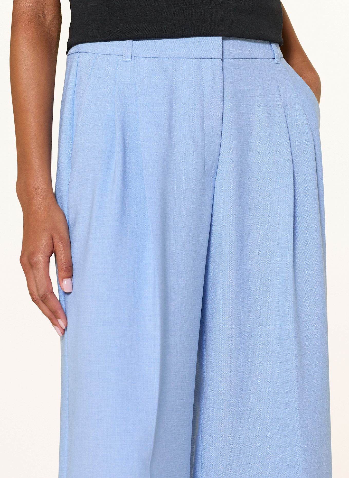 s.Oliver BLACK LABEL Marlenehose: HELLBLAU