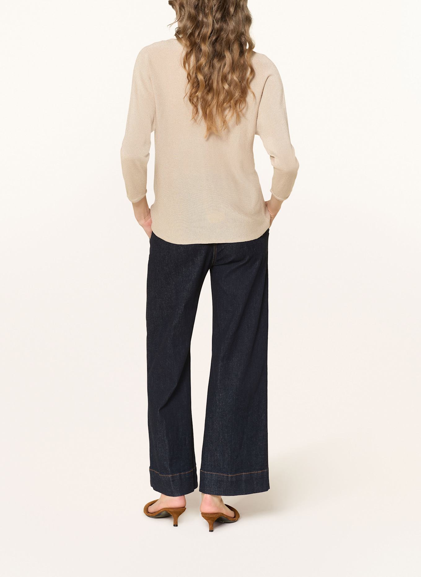 s.Oliver BLACK LABEL Pullover mit Glitzergarn: BEIGE