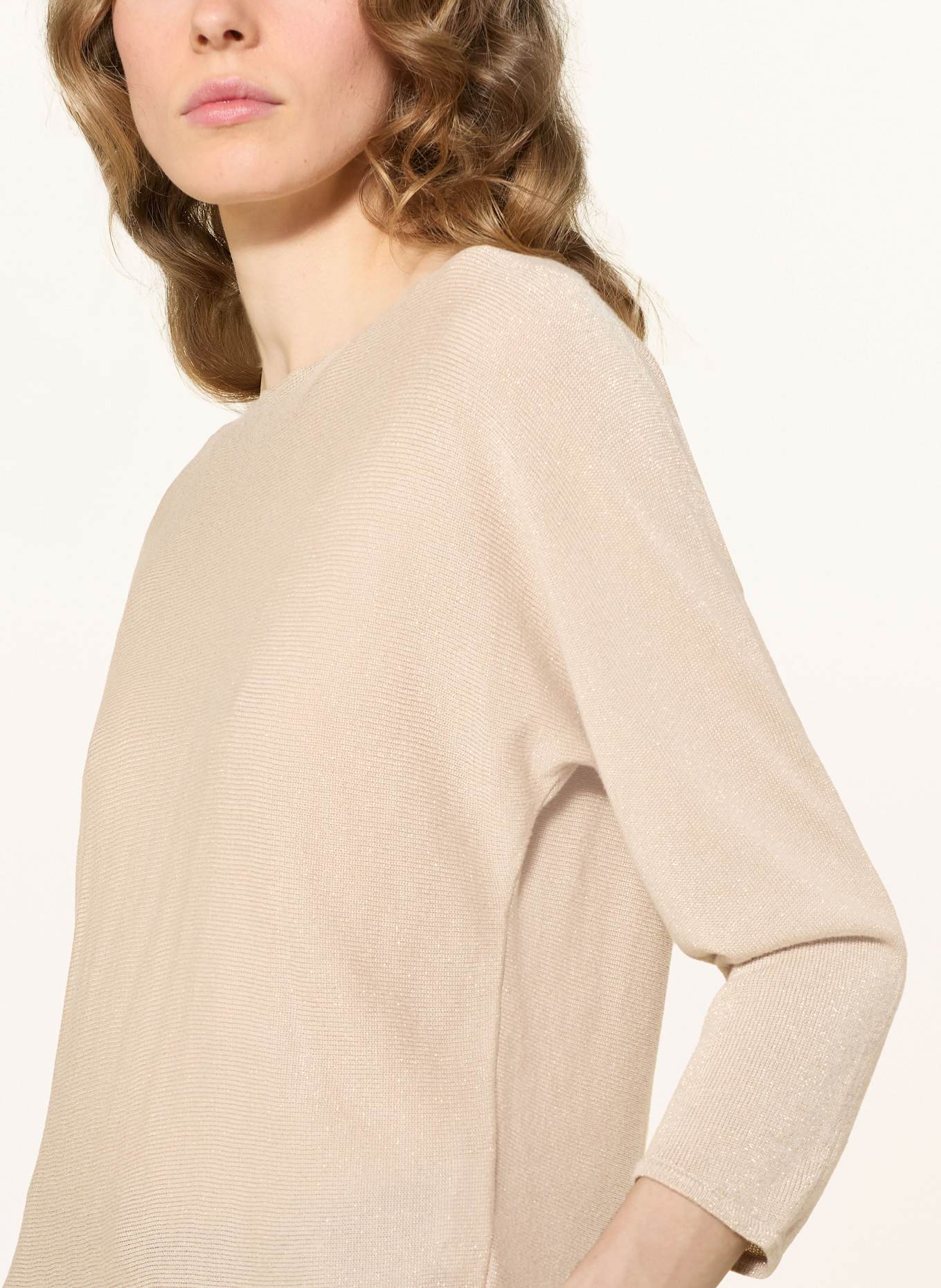 s.Oliver BLACK LABEL Pullover mit Glitzergarn: BEIGE