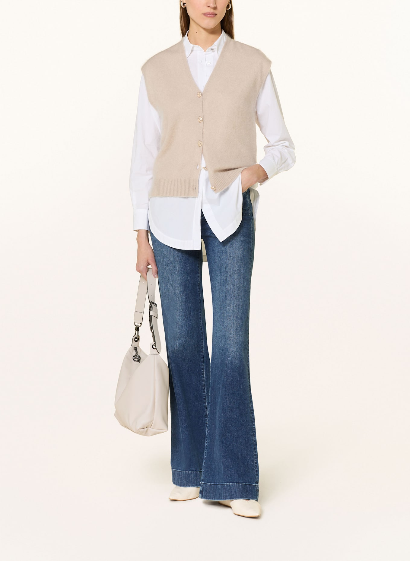 LONGCHAMP Handtasche LE PLIAGE CUIR: CREME