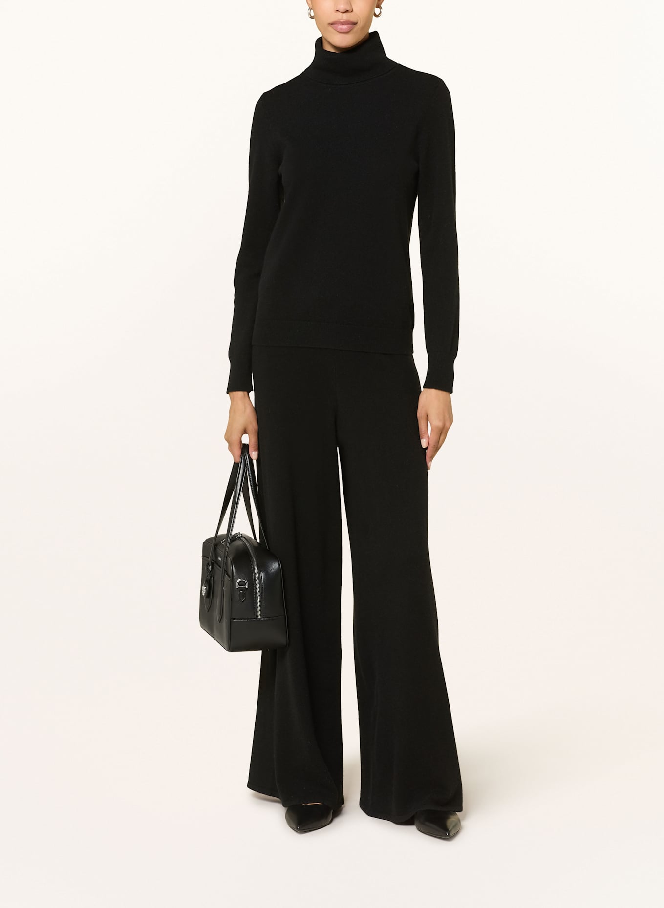 lilienfels Rollkragenpullover aus Cashmere: SCHWARZ