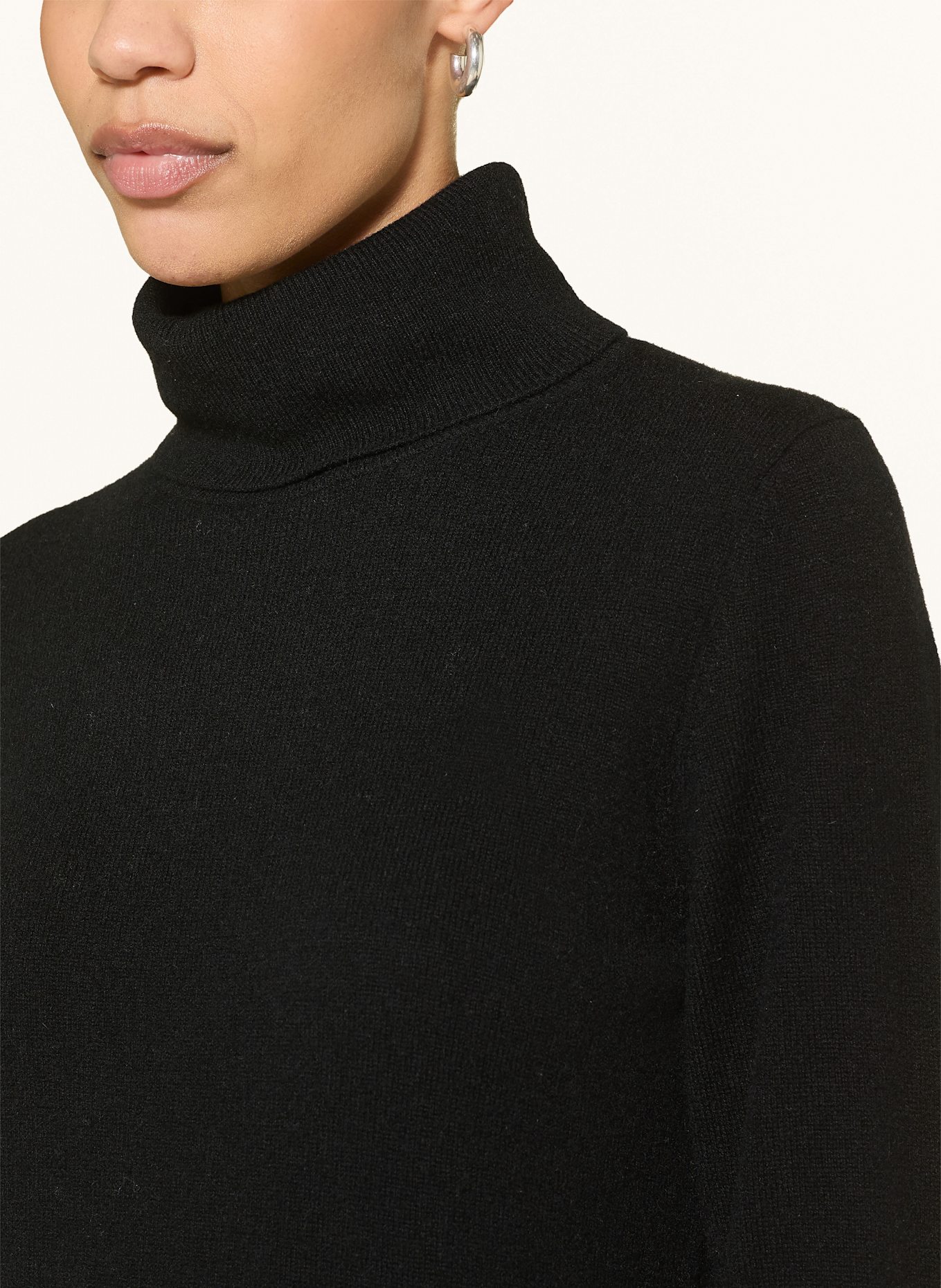 lilienfels Rollkragenpullover aus Cashmere: SCHWARZ
