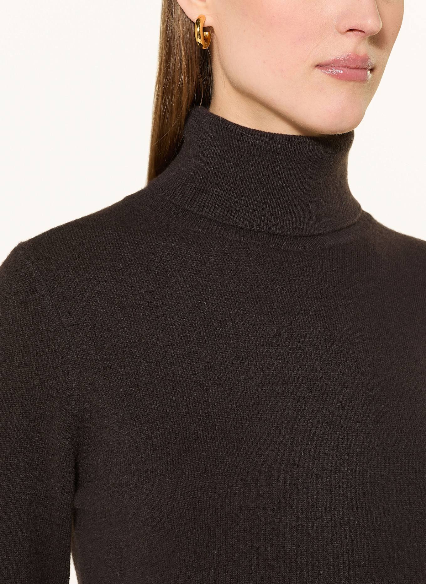 lilienfels Rollkragenpullover aus Cashmere: DUNKELBRAUN