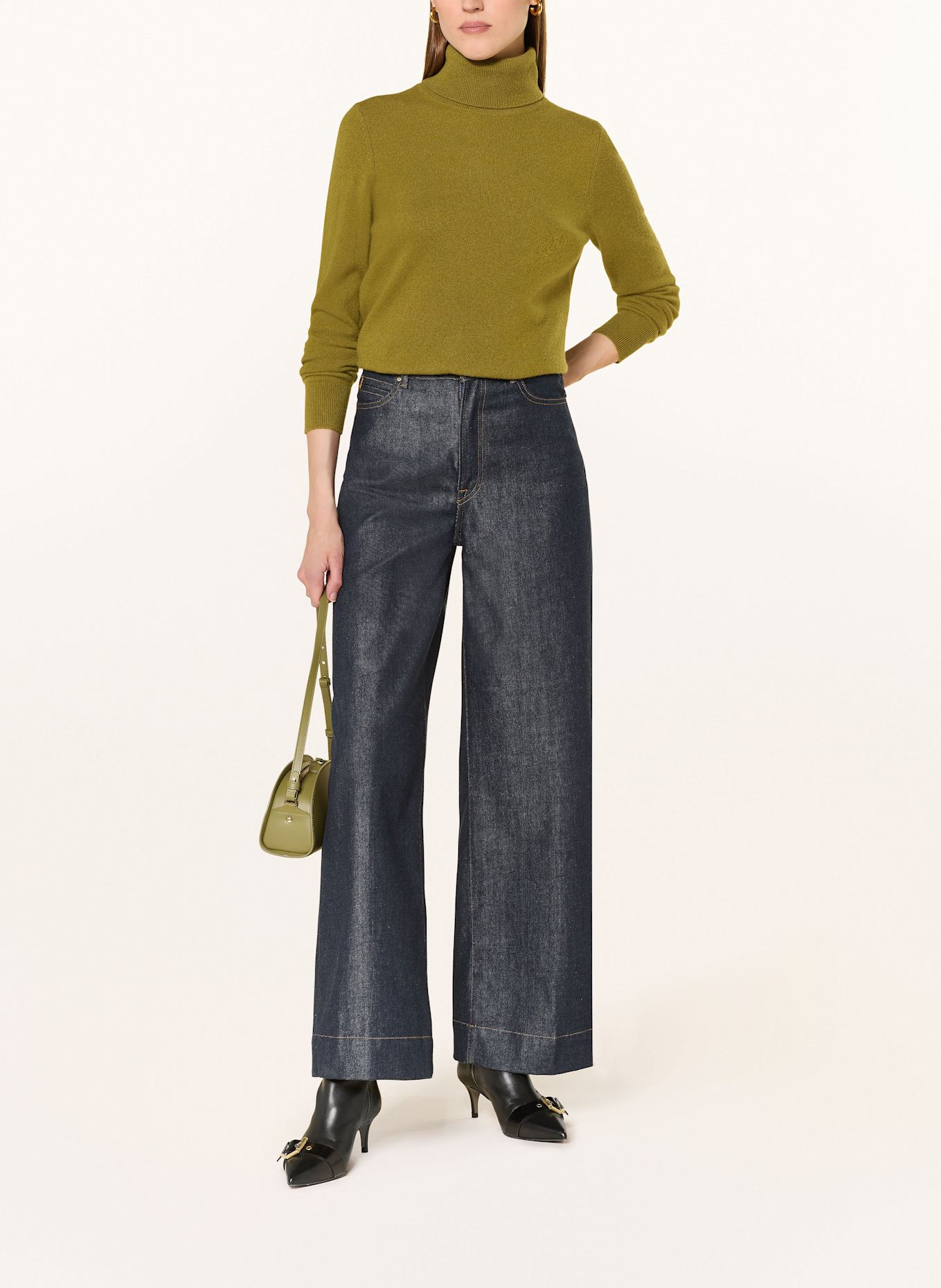 lilienfels Rollkragenpullover aus Cashmere: OLIV