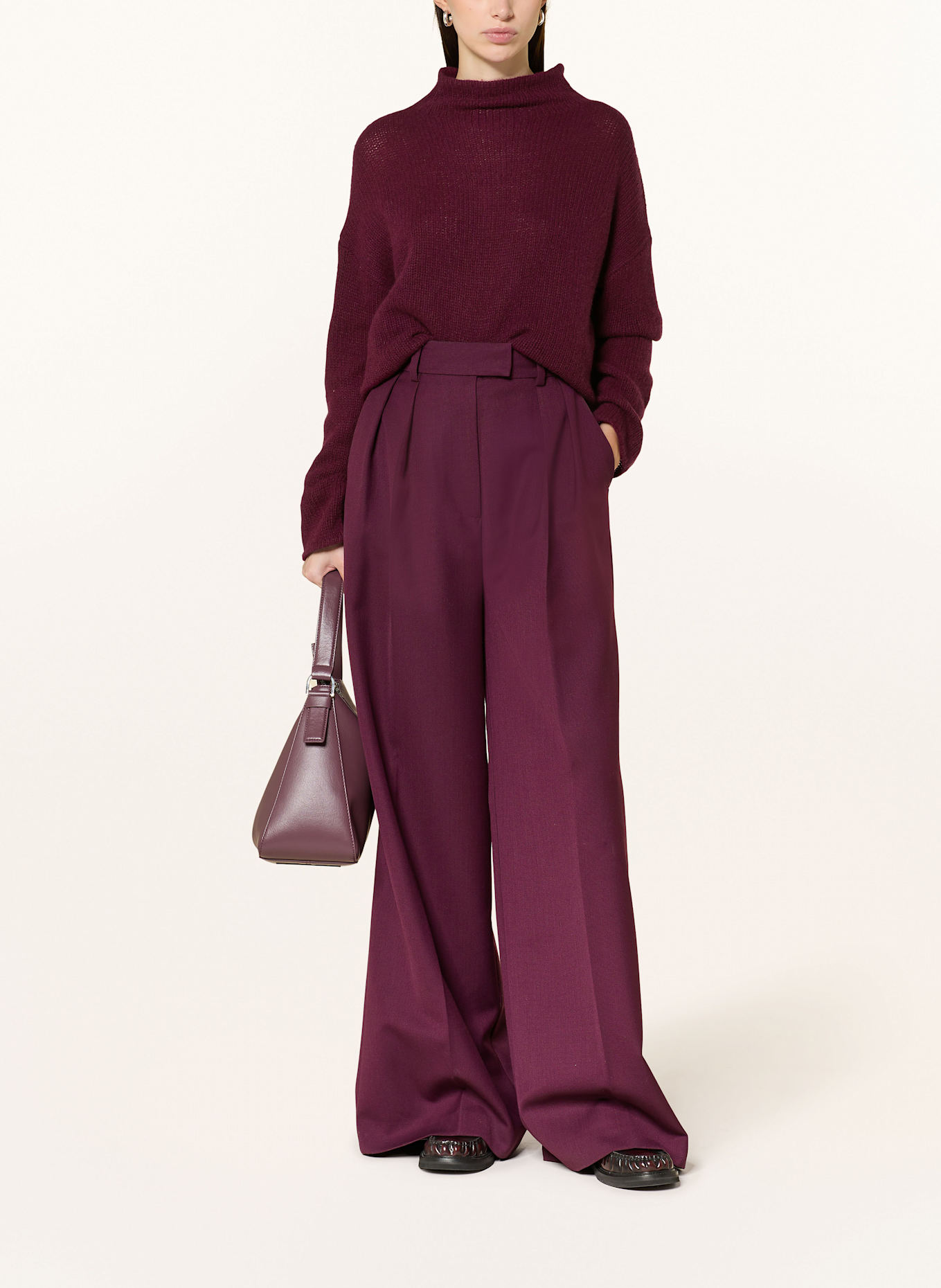 lilienfels Cashmere-Pullover: DUNKELROT