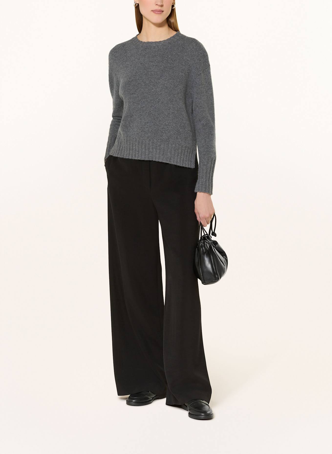 lilienfels Cashmere-Pullover: DUNKELGRAU