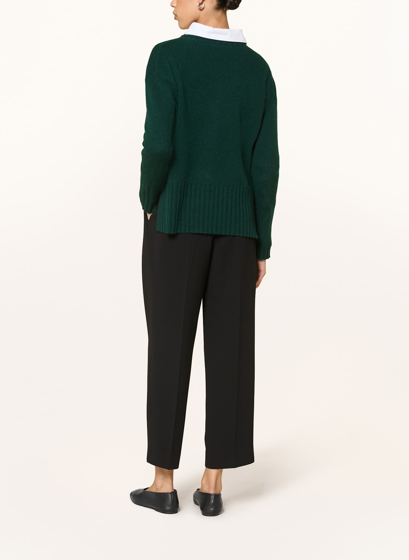 lilienfels Cashmere-Pullover: DUNKELGRÜN