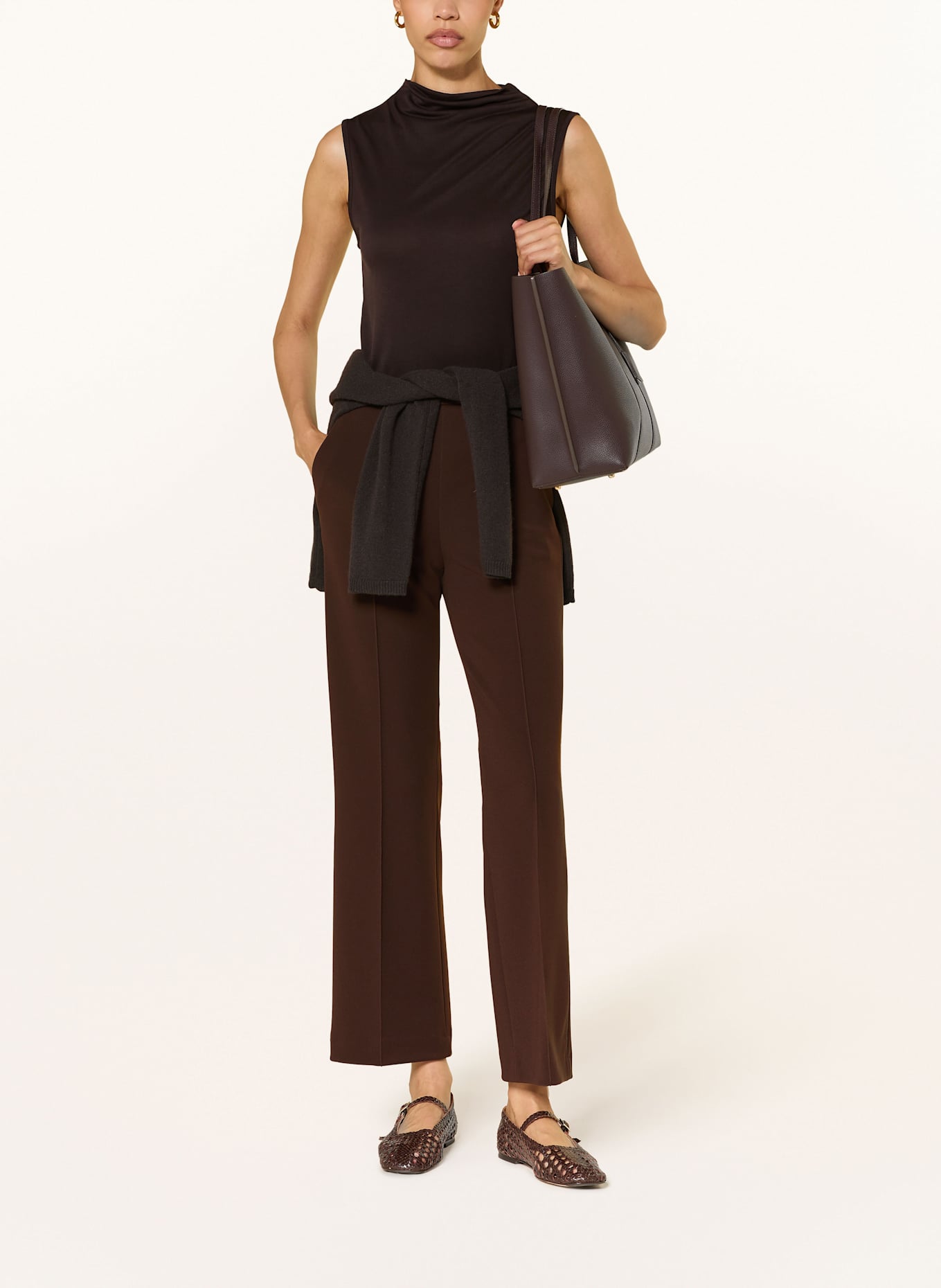 RAFFAELLO ROSSI Hose RENÉE: DUNKELBRAUN