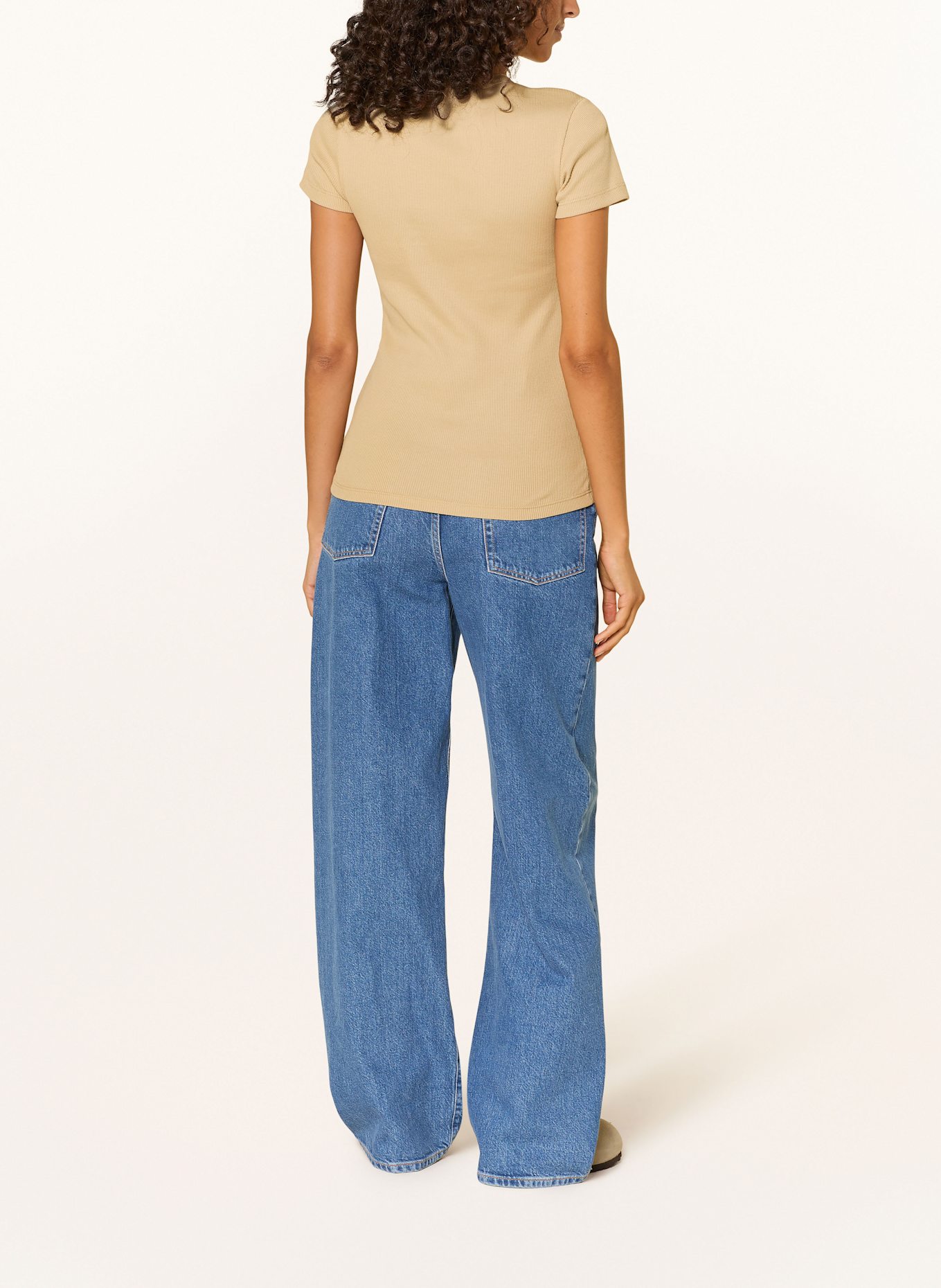 LACOSTE T-Shirt: BEIGE
