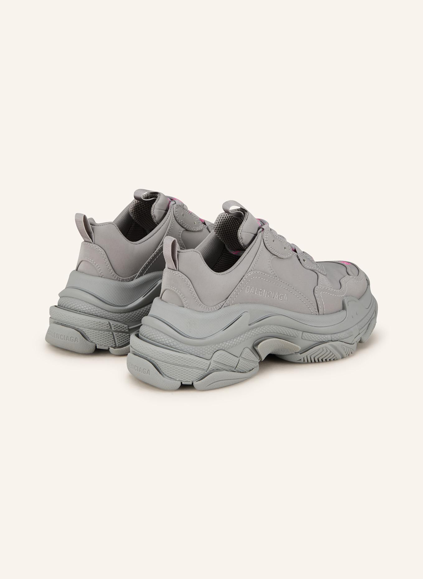 BALENCIAGA Sneaker TRIPLE S: GRAU/ ROSA
