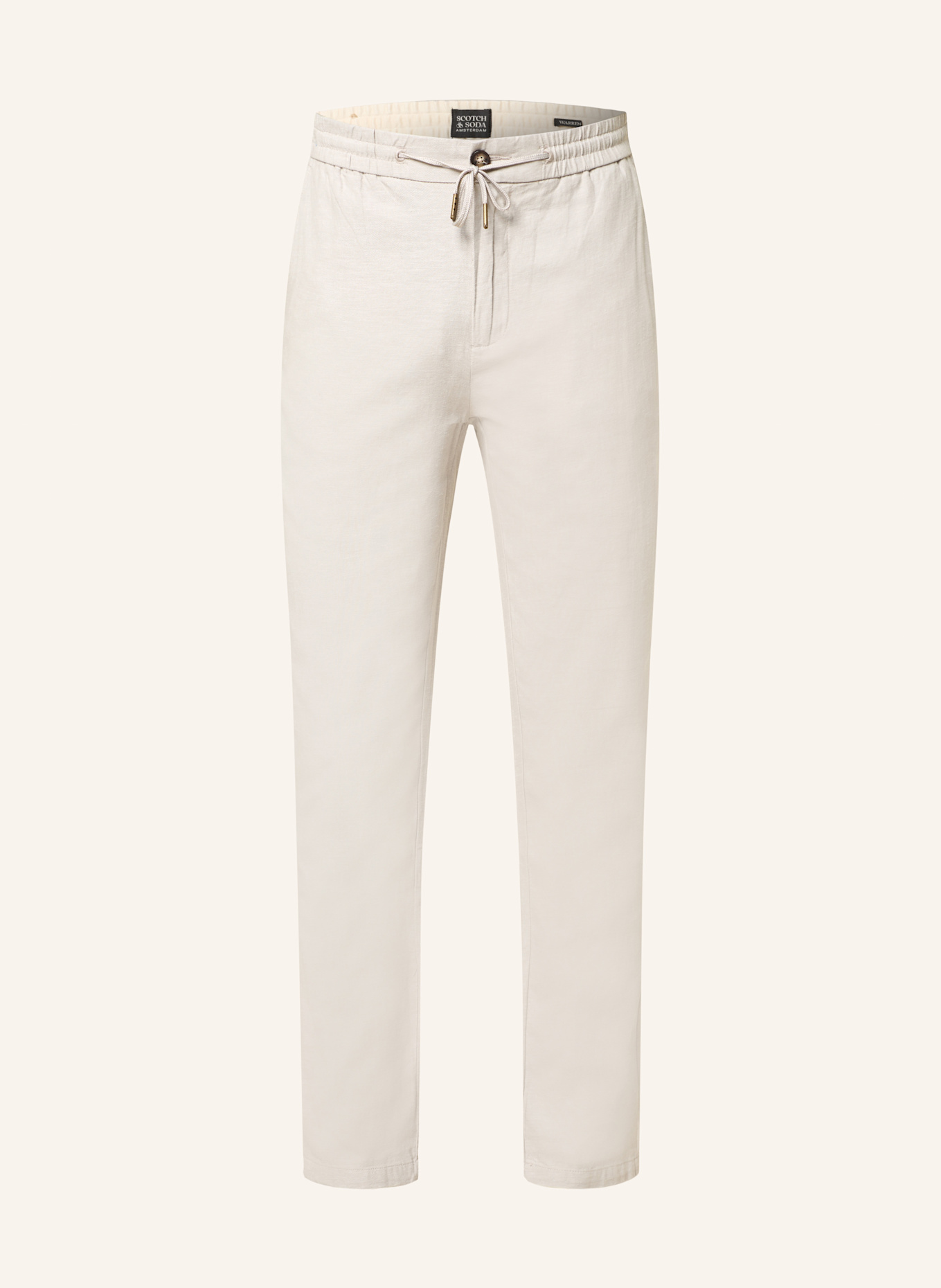 SCOTCH & SODA Chino WARREN in jogger style Regular straight fit: LIGHT GRAY