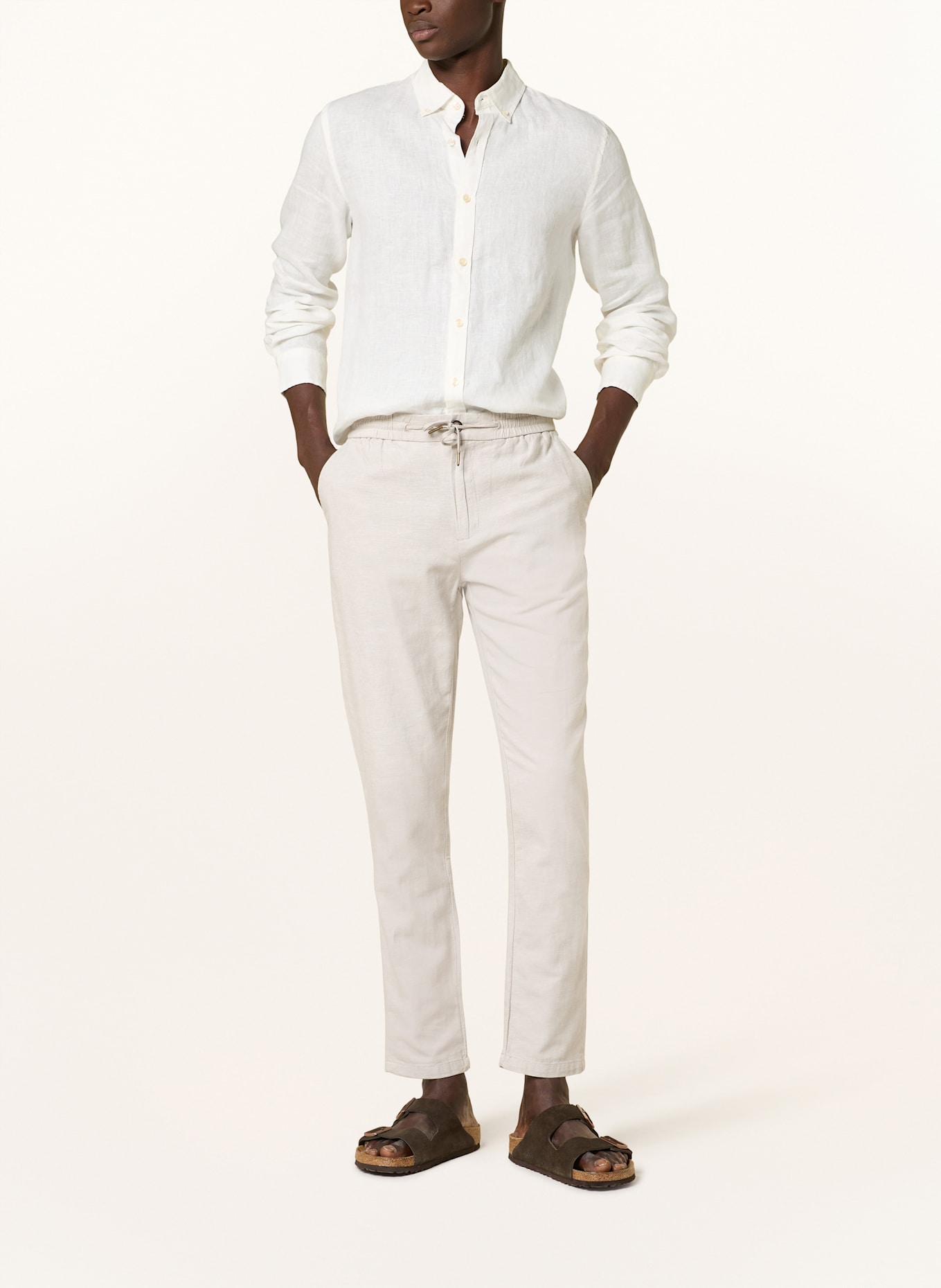 SCOTCH & SODA Chino WARREN in jogger style Regular straight fit: LIGHT GRAY