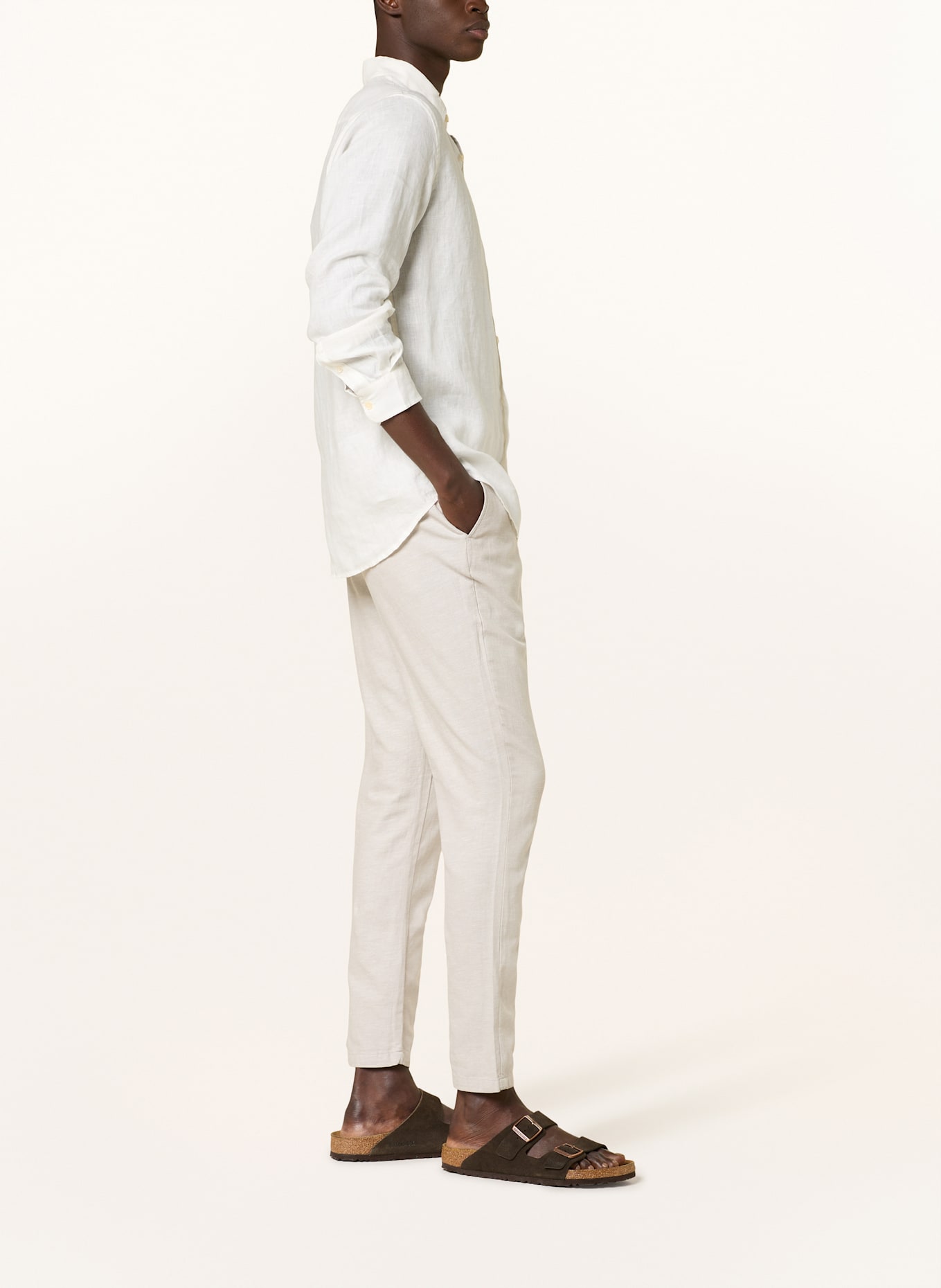 SCOTCH & SODA Chino WARREN in jogger style Regular straight fit: LIGHT GRAY