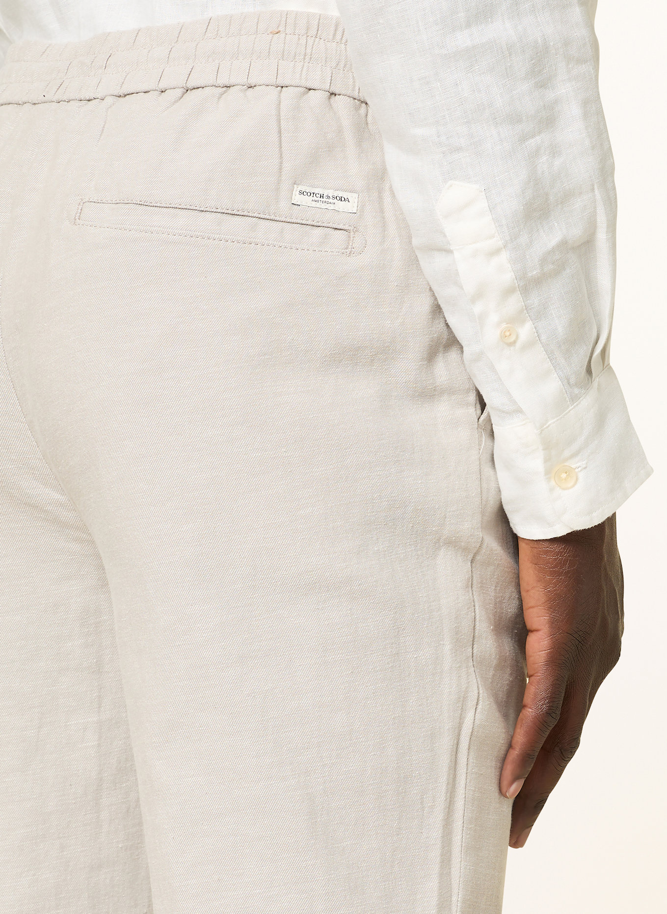 SCOTCH & SODA Chino WARREN in jogger style Regular straight fit: LIGHT GRAY