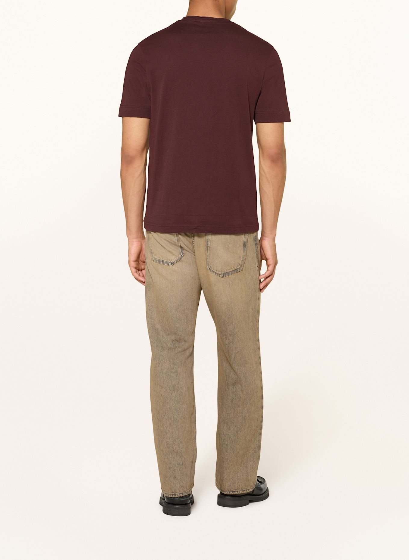 DRYKORN T-Shirt RAPHAEL: DUNKELROT