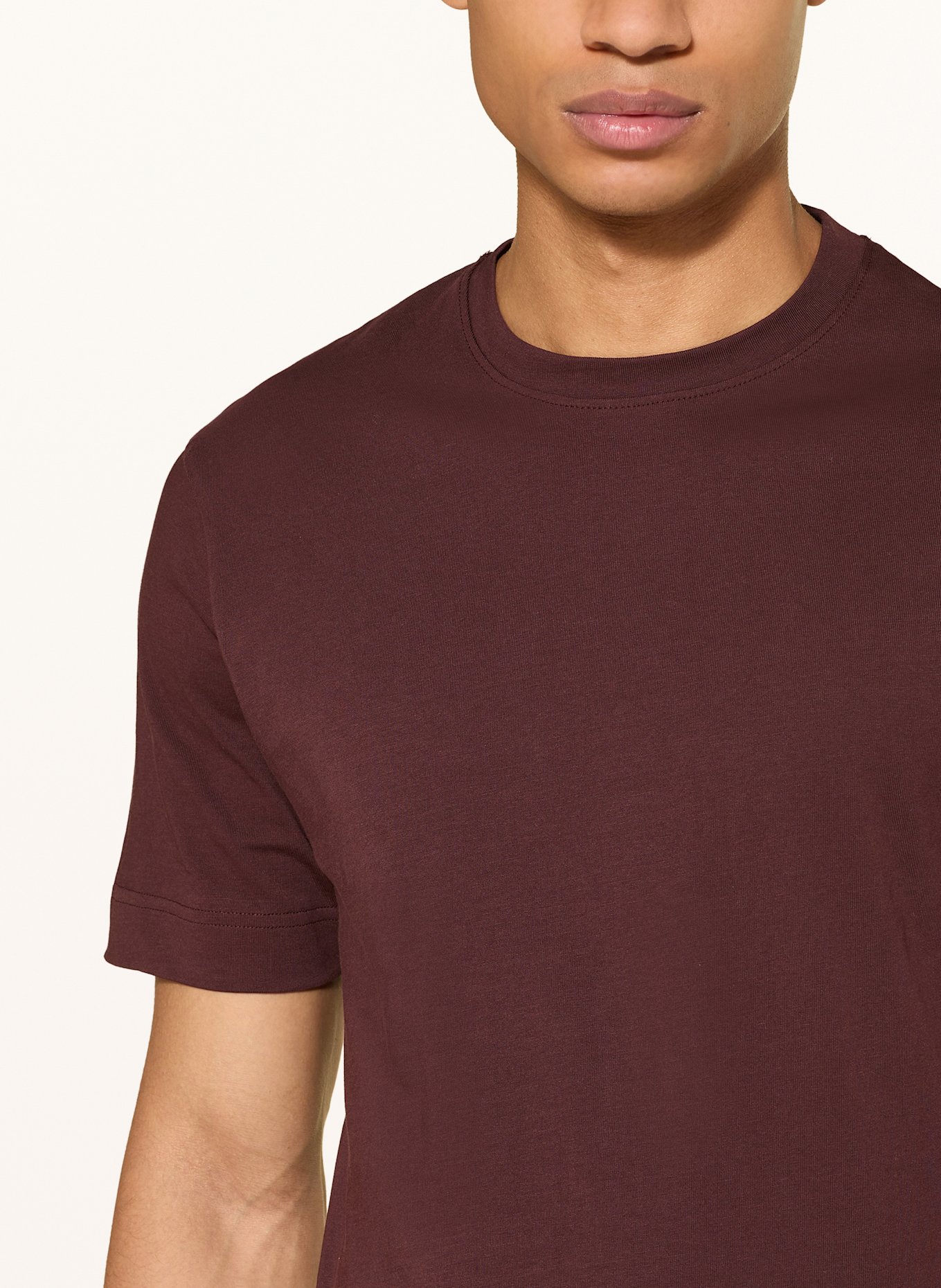 DRYKORN T-Shirt RAPHAEL: DUNKELROT