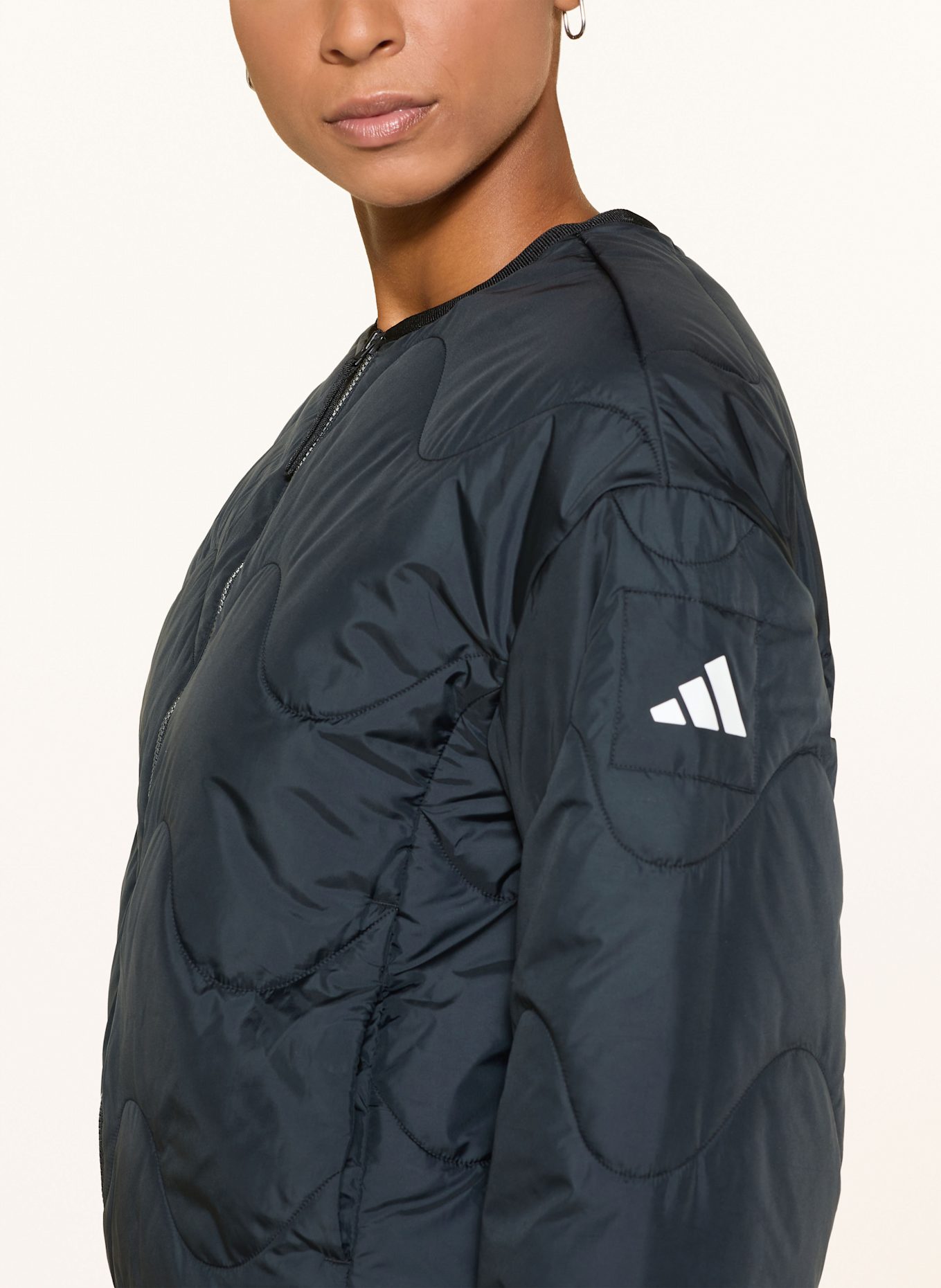 adidas Steppjacke NUGANIC: SCHWARZ