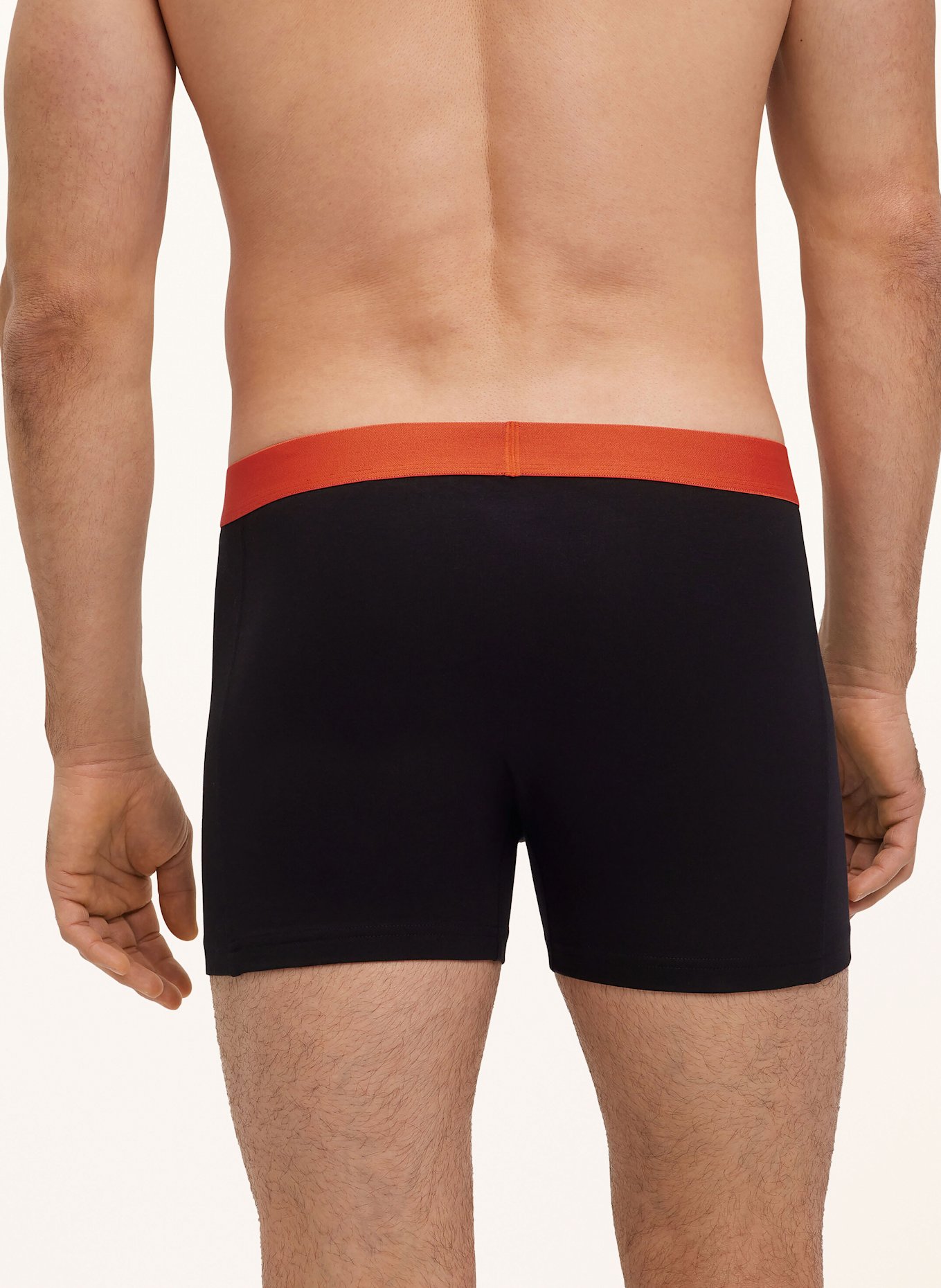 FALKE 2-pack boxer shorts DAILY COMFORT: BLACK / ORANGE