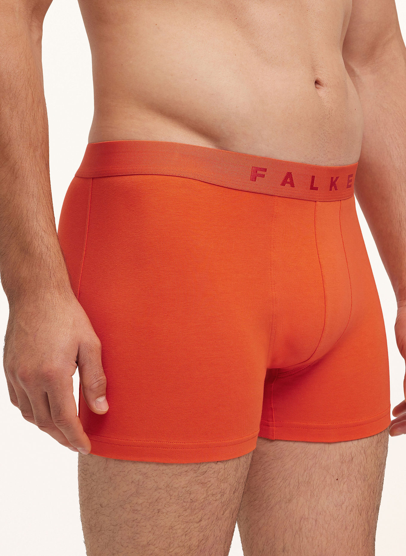 FALKE 2-pack boxer shorts DAILY COMFORT: BLACK / ORANGE