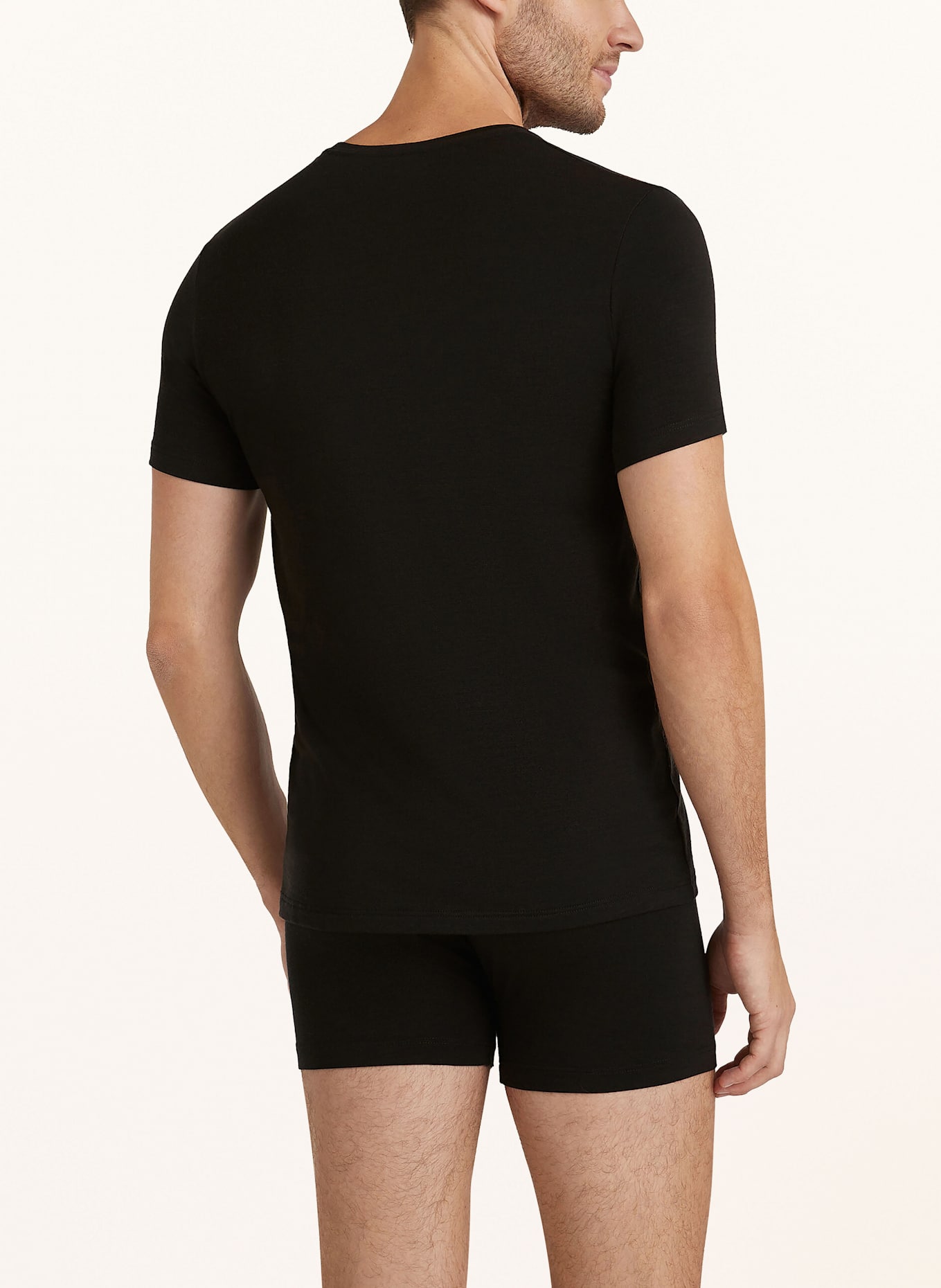 FALKE T-shirt DAILY CLIMAWOOL with merino wool: BLACK