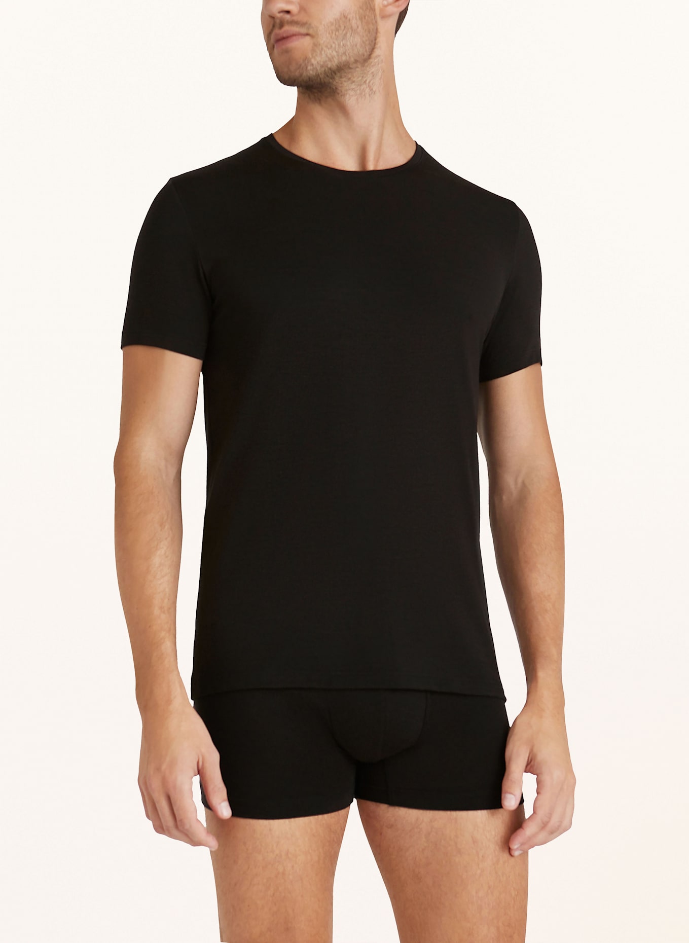 FALKE T-shirt DAILY CLIMAWOOL with merino wool: BLACK
