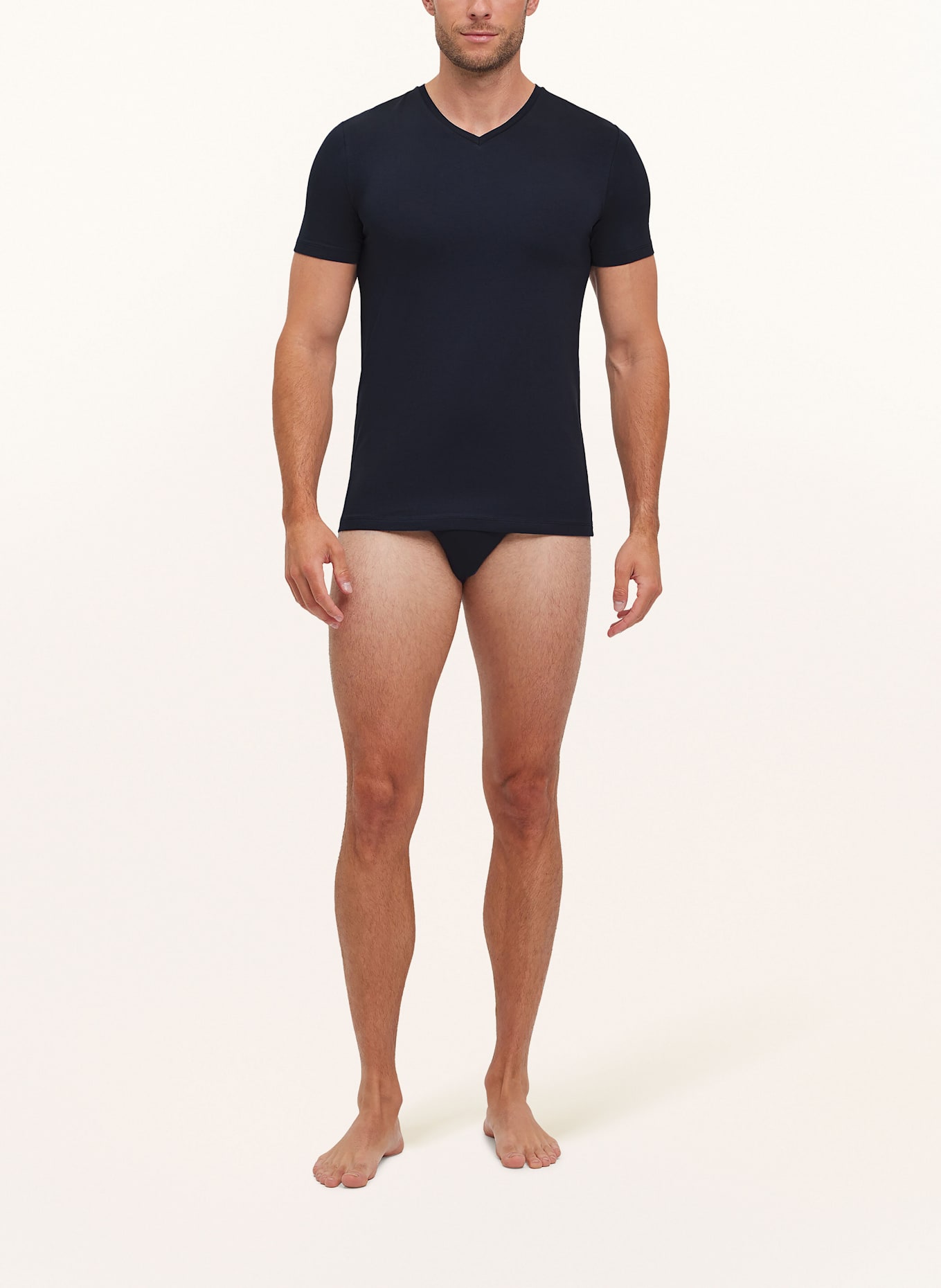 FALKE 2er-Pack V-Shirts DAILY COMFORT: DUNKELBLAU