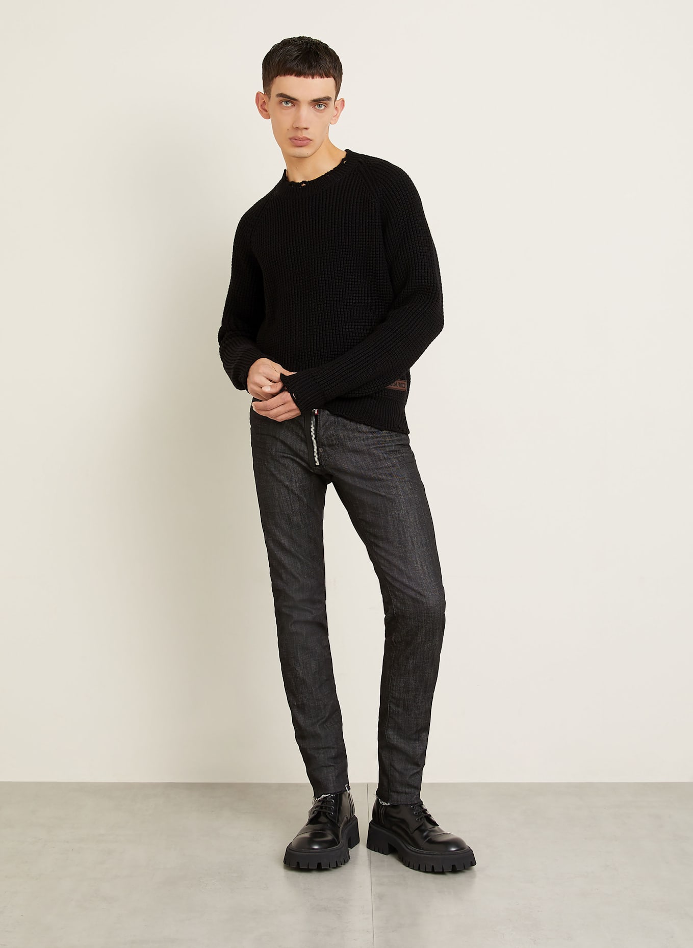 DSQUARED2 Pullover: SCHWARZ