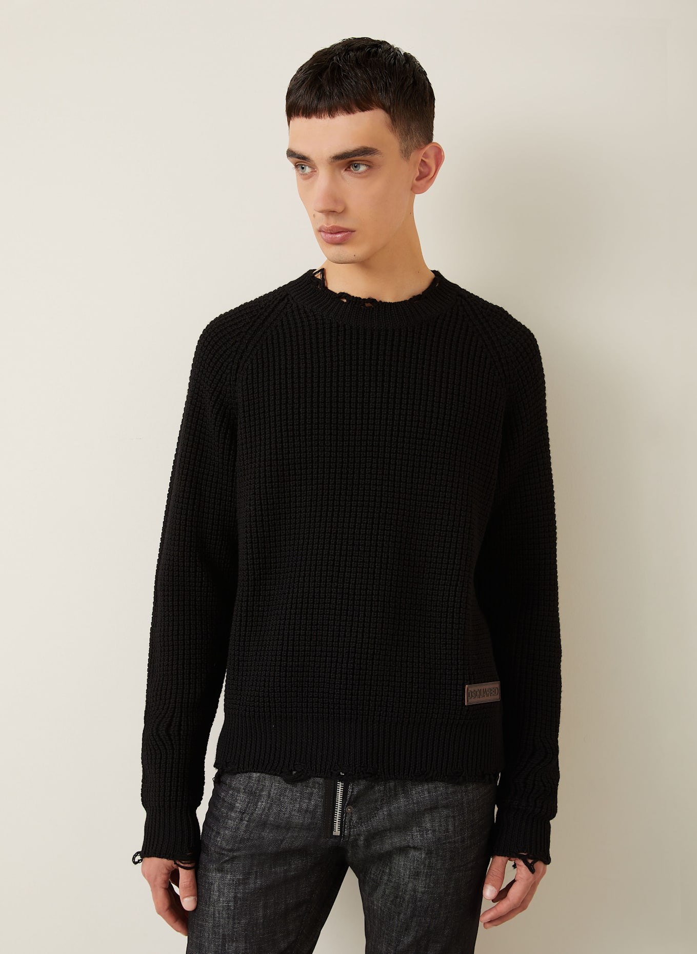 DSQUARED2 Pullover: SCHWARZ