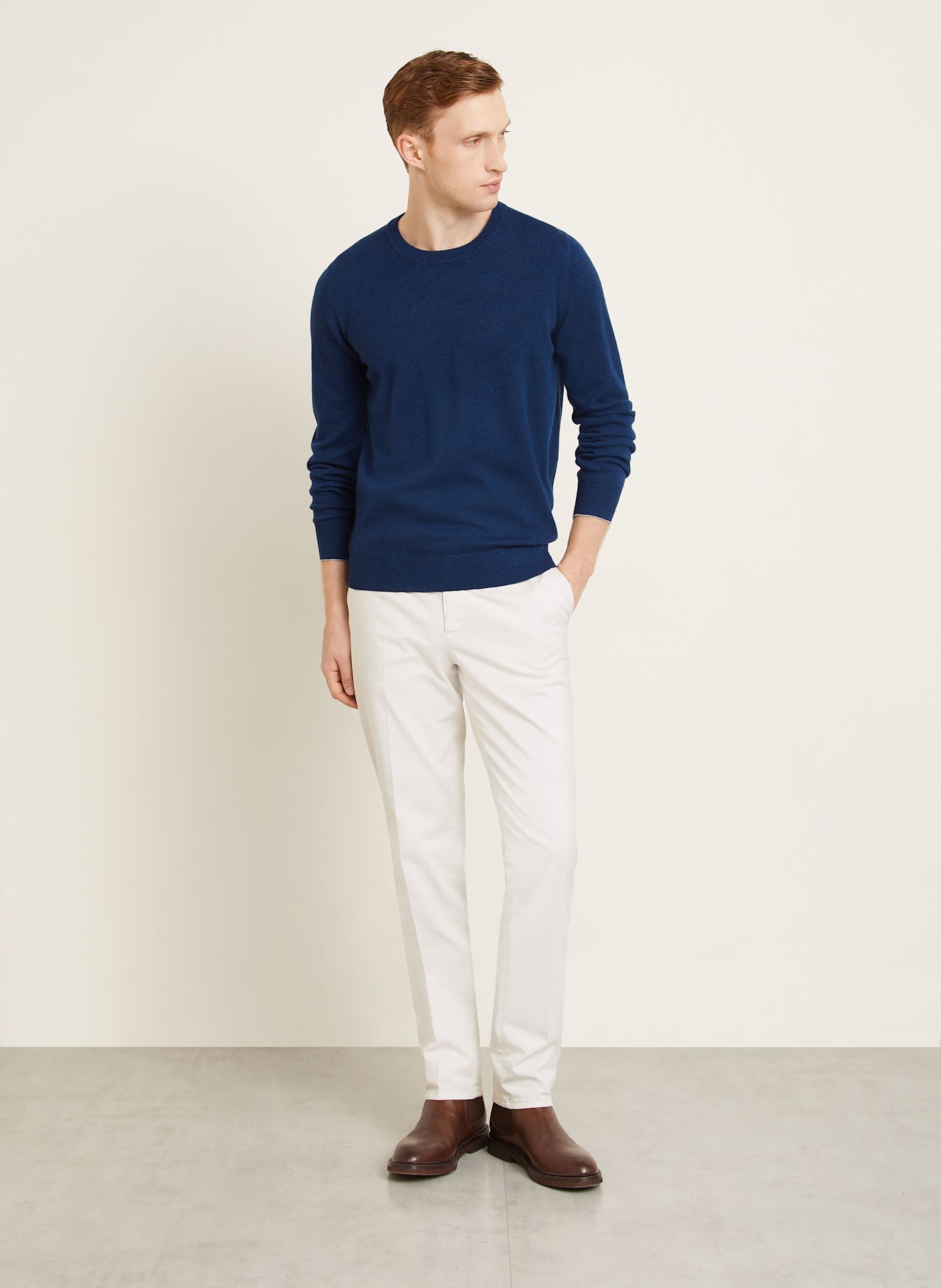 BRUNELLO CUCINELLI Cashmere-Pullover: BLAU