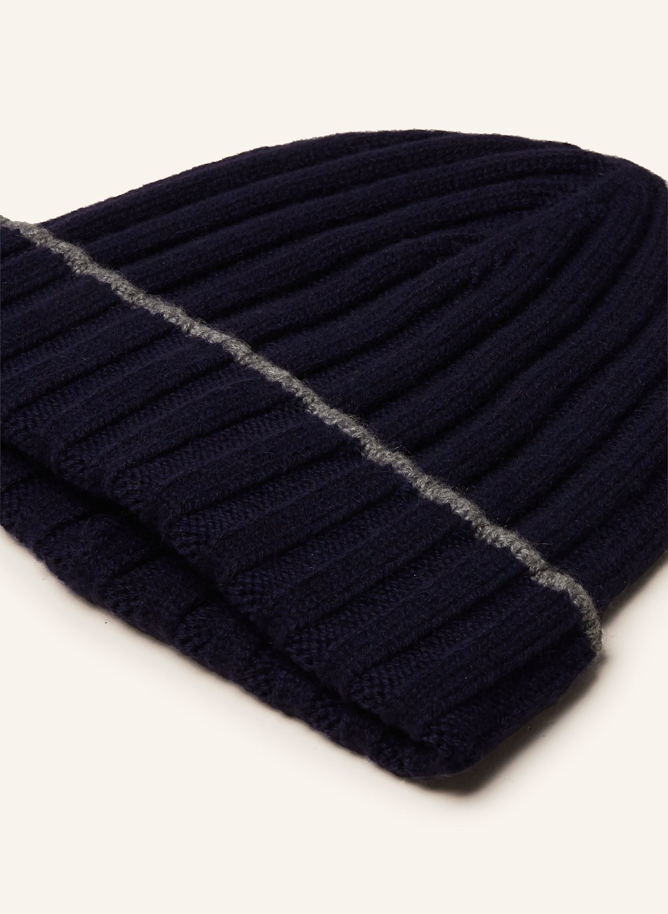 BRUNELLO CUCINELLI Cashmere-Mütze: DUNKELBLAU