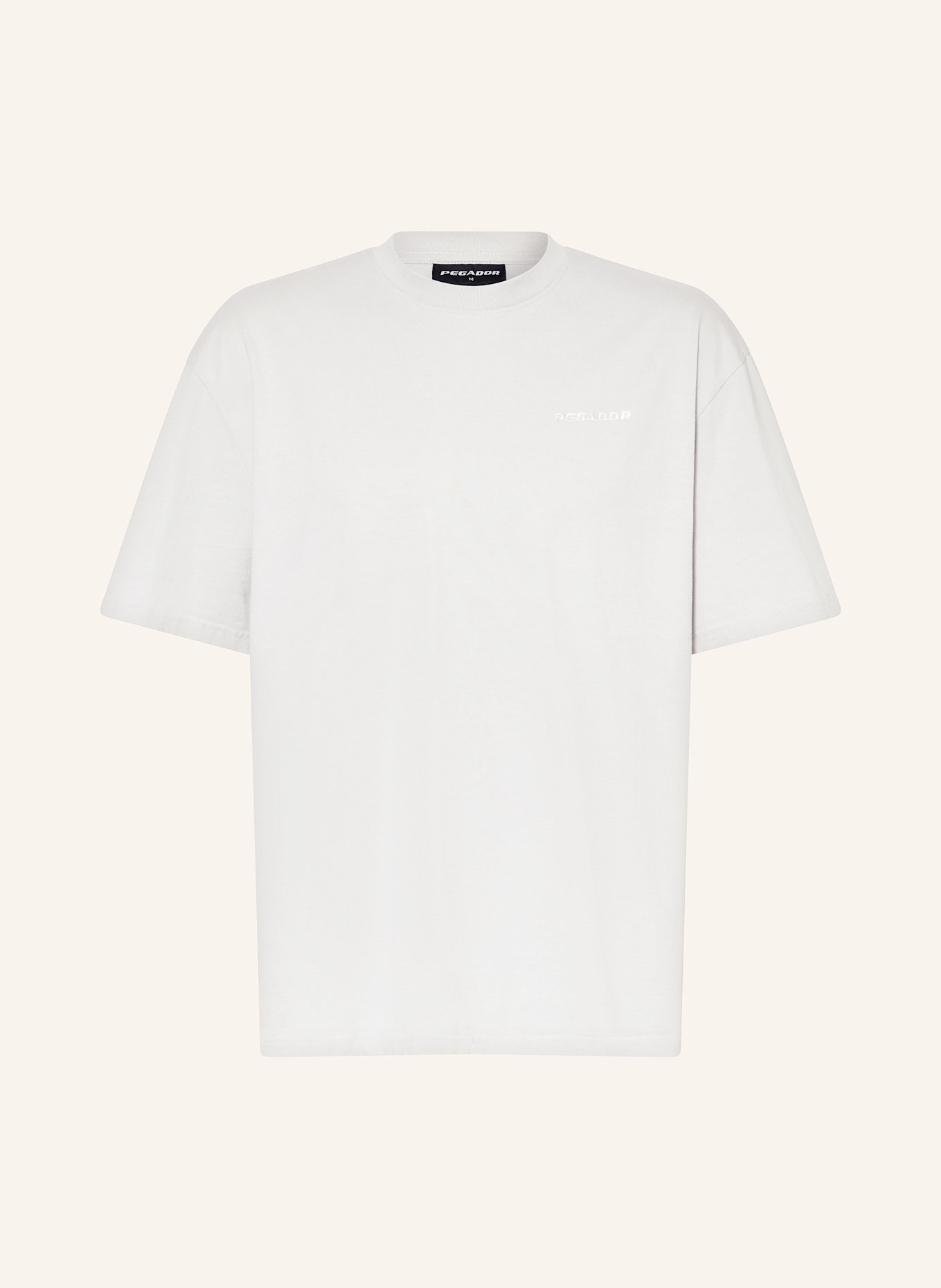 PEGADOR Oversized-Shirt: HELLGRAU