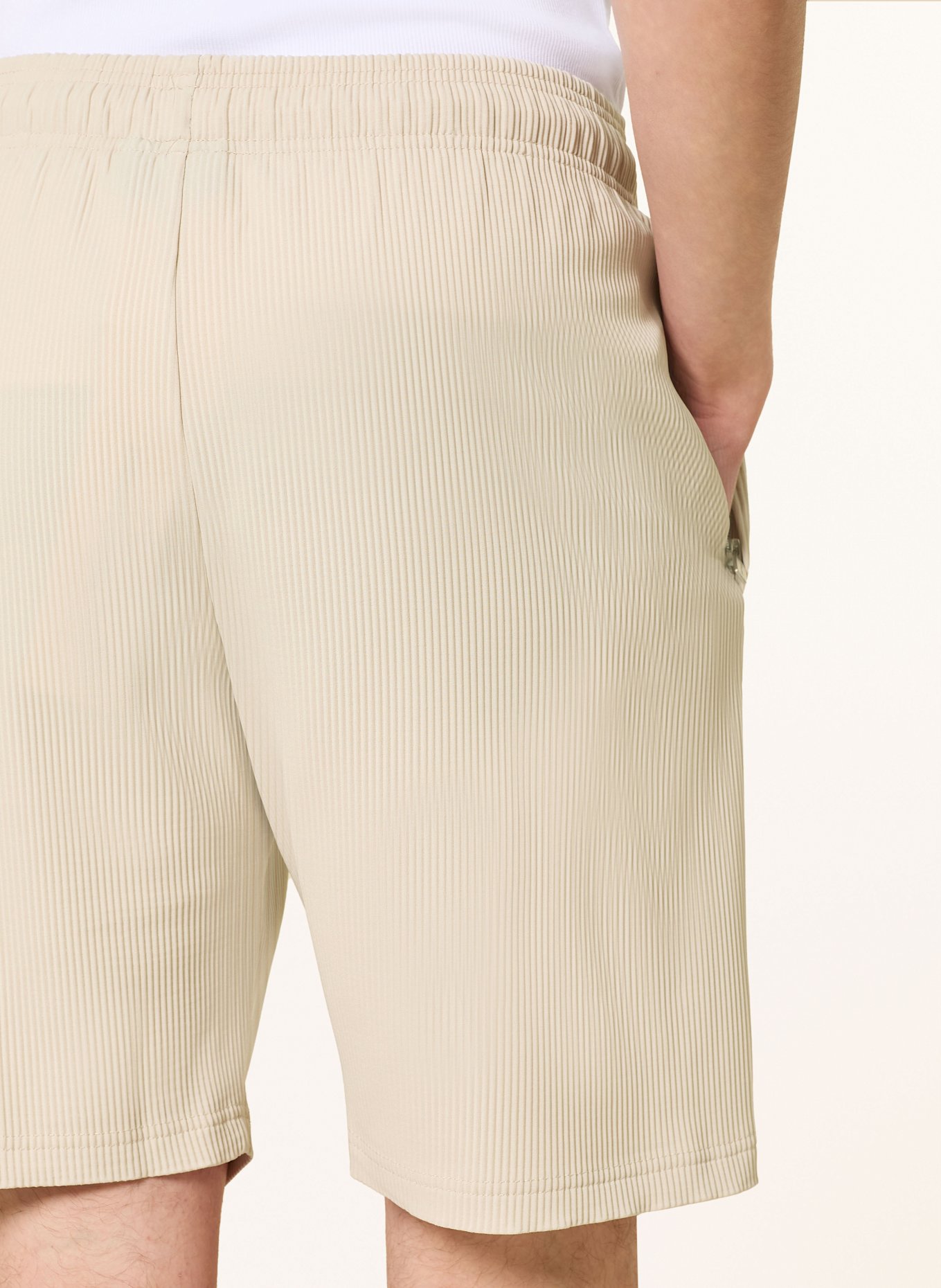 PEGADOR Pleated shorts TROY: BEIGE