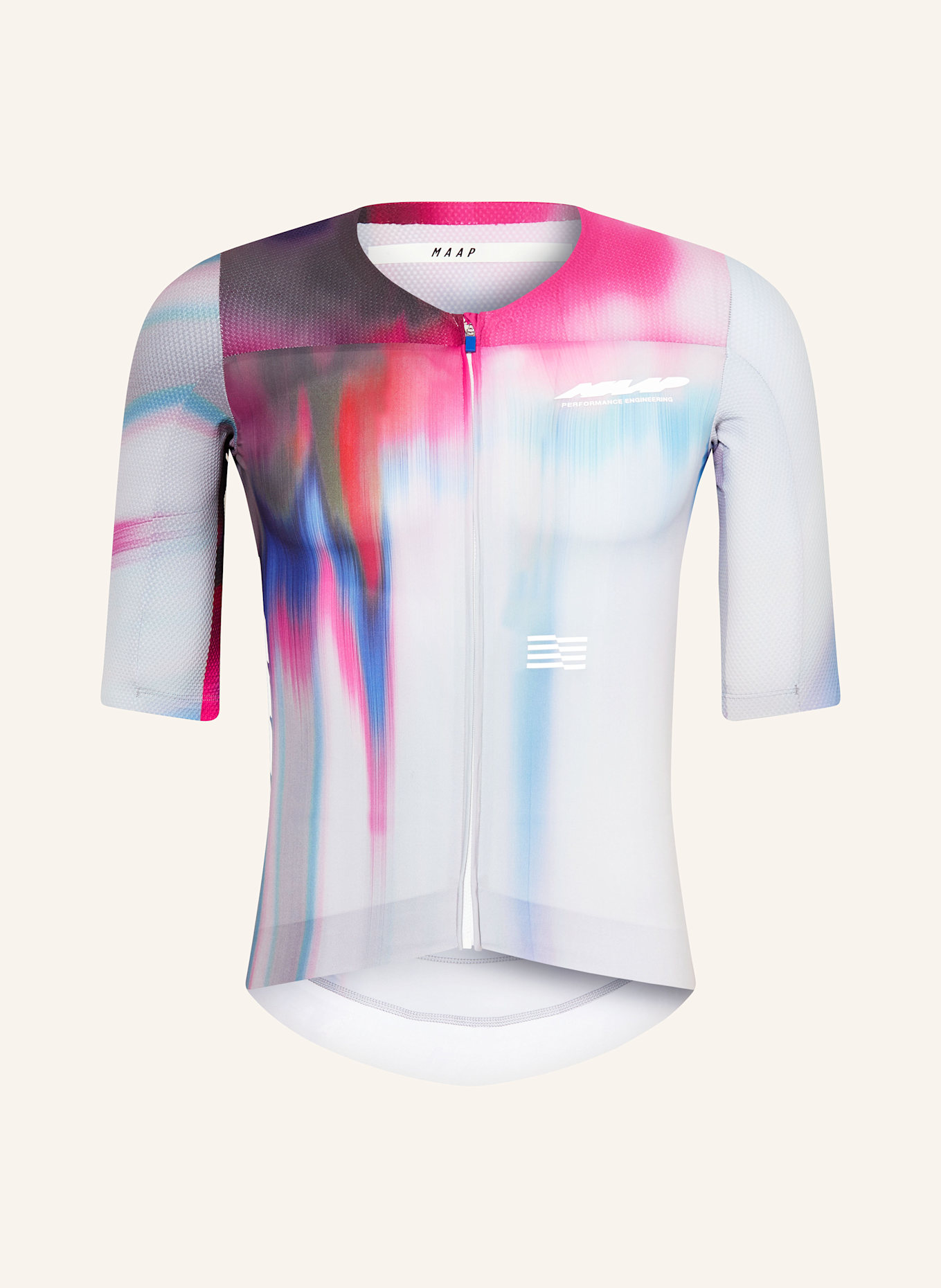 MAAP Radtrikot SOLAR PRO AERO JERSEY: GRAU / ROSA / BLAU