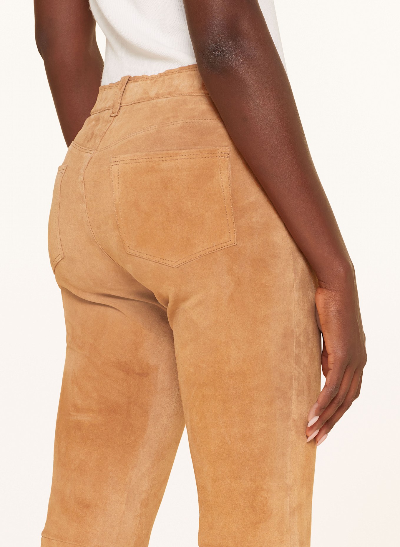 STOULS Lederhose DEAN: CAMEL