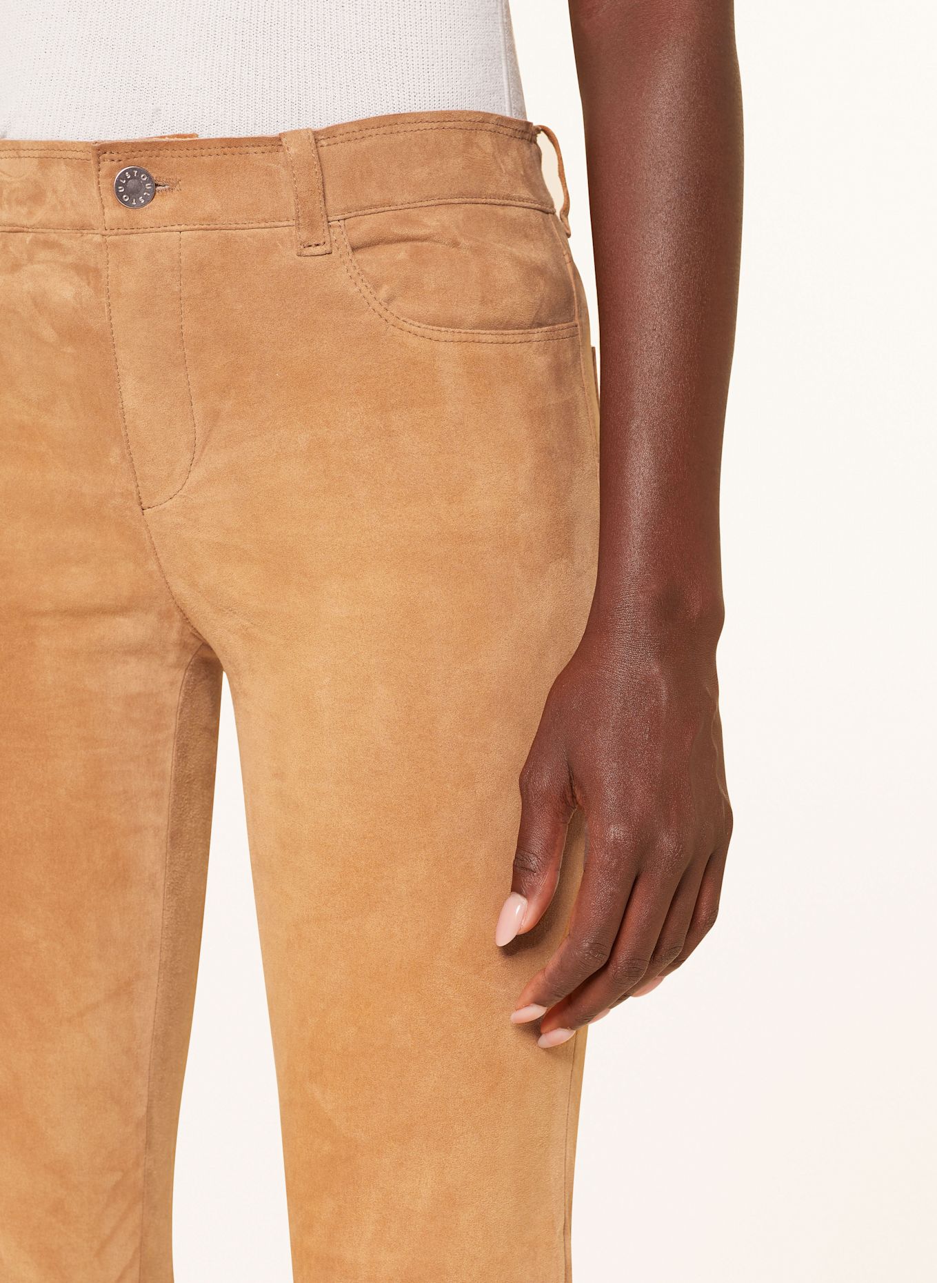 STOULS Lederhose DEAN: CAMEL