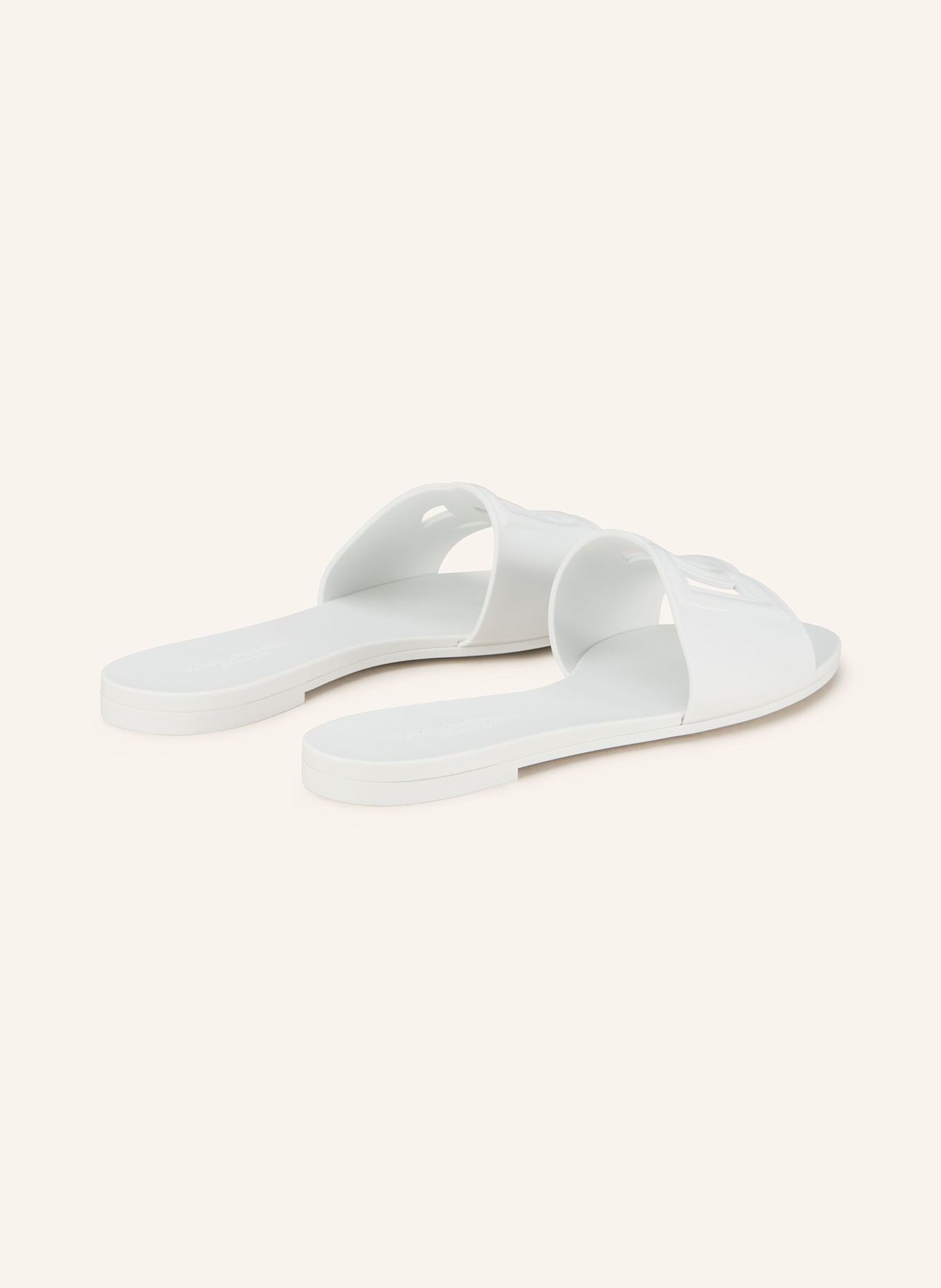 DOLCE & GABBANA Pantofle: BÍLÁ