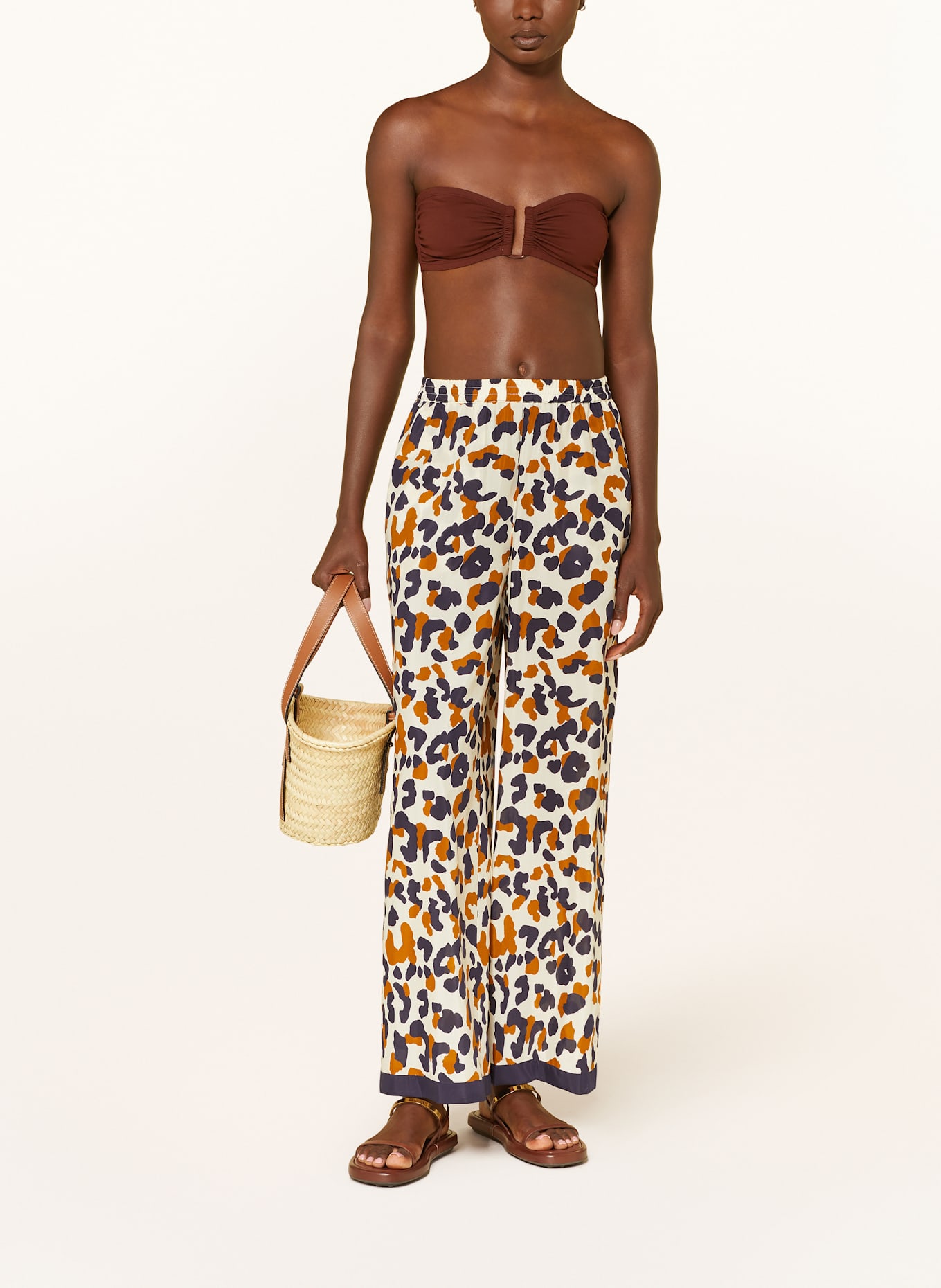 ERES Bandeau bikini top SHOW: BROWN