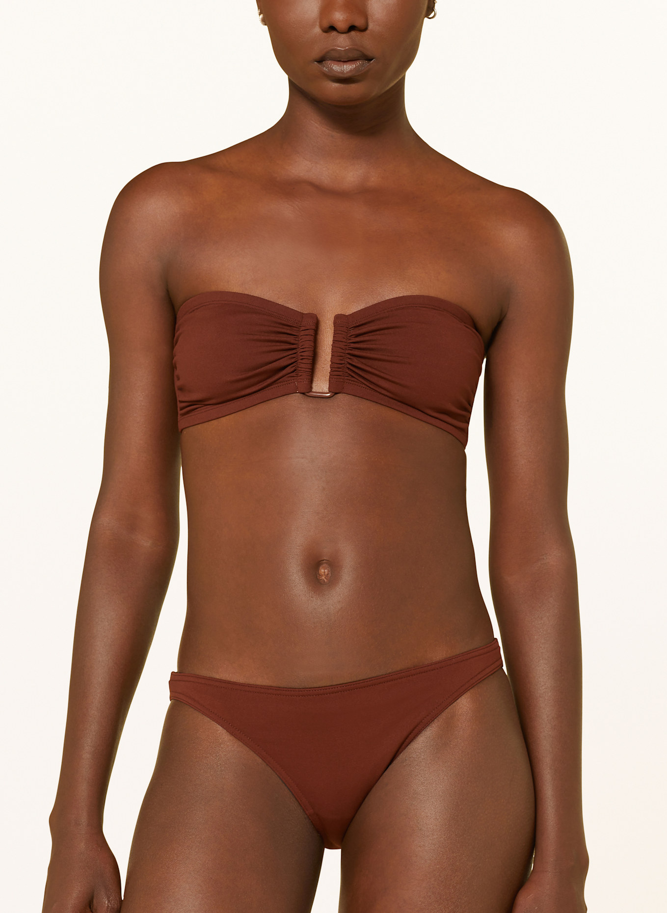 ERES Bandeau bikini top SHOW: BROWN