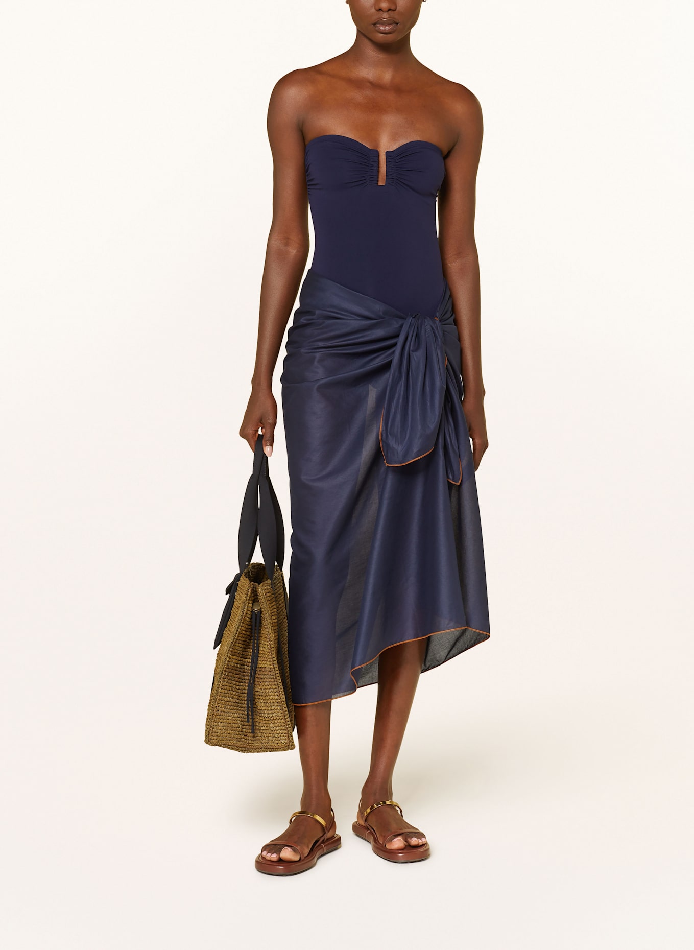 ERES Maillot de bain bandeau CASSIOPÉE: LILAS FONCÉ