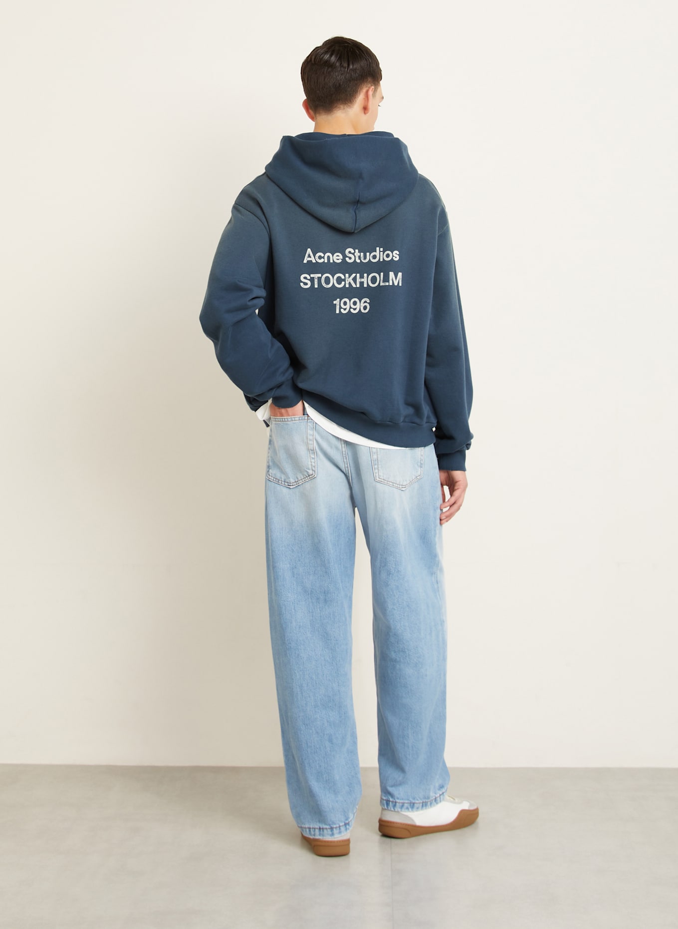 Acne Studios Bluza z kapturem: SZARONIEBIESKI