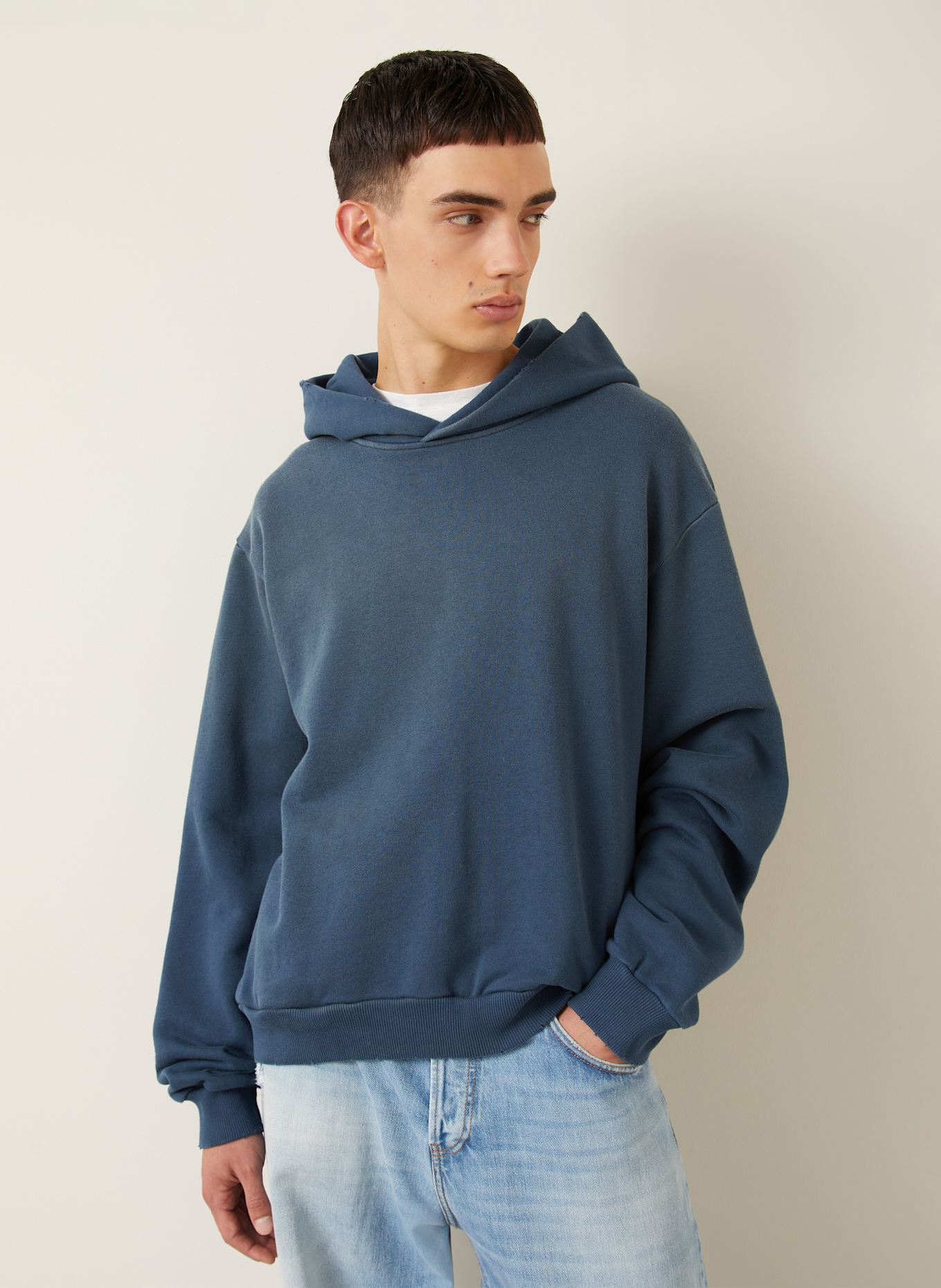 Acne Studios Bluza z kapturem: SZARONIEBIESKI