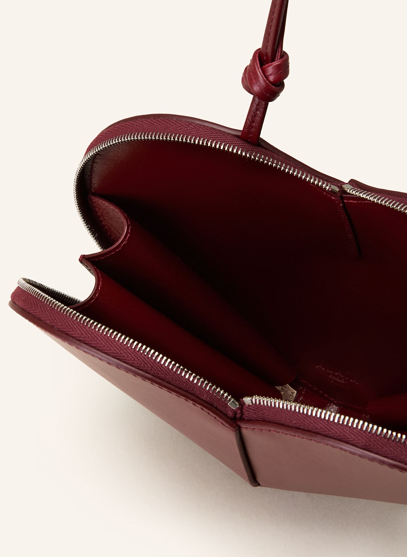 ALAÏA Umhängetasche LE COEUR: DUNKELROT