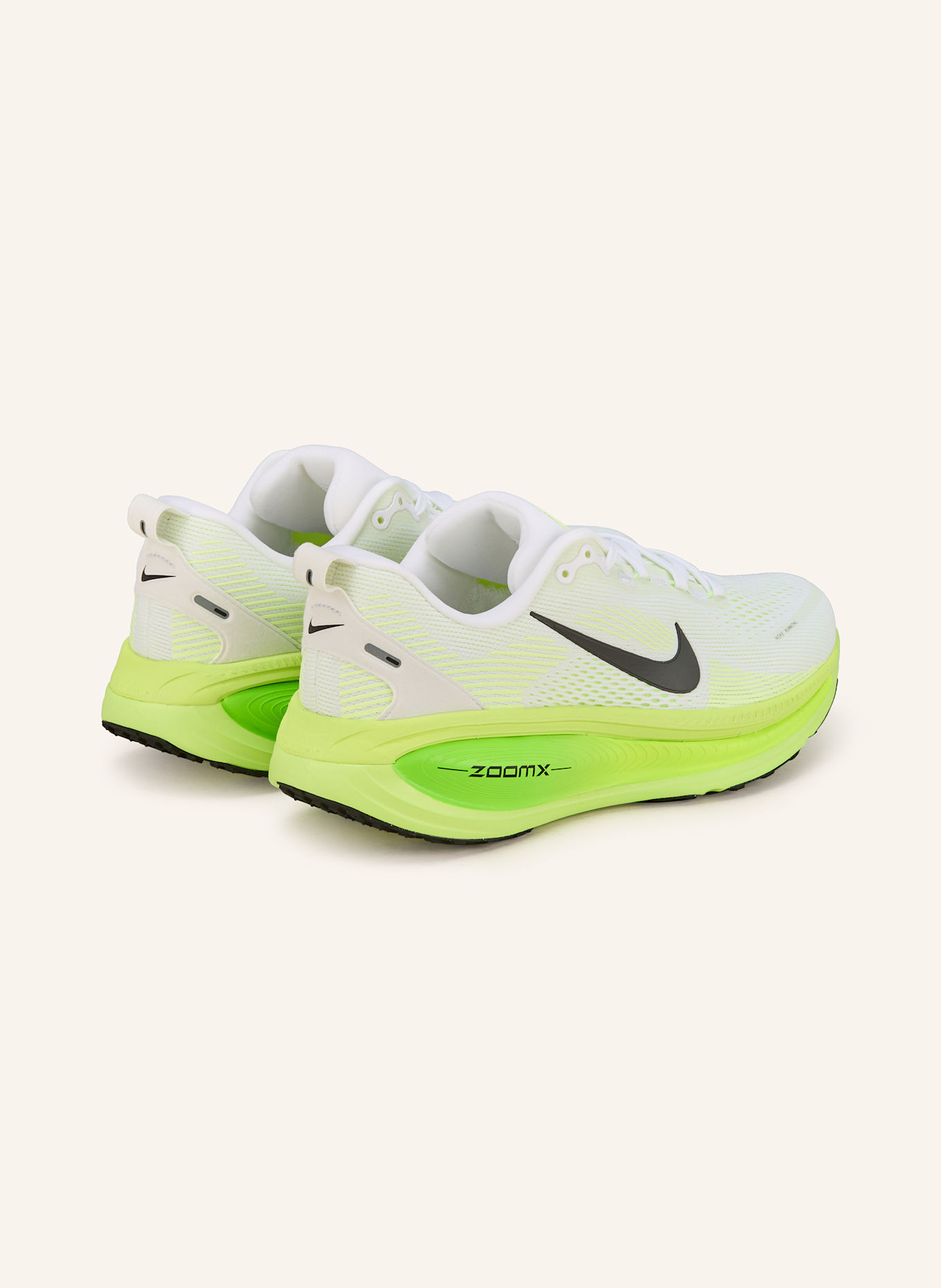 Nike Běžecké boty VOMERO 18: BÍLÁ/ NEONOVĚ ZELENÁ