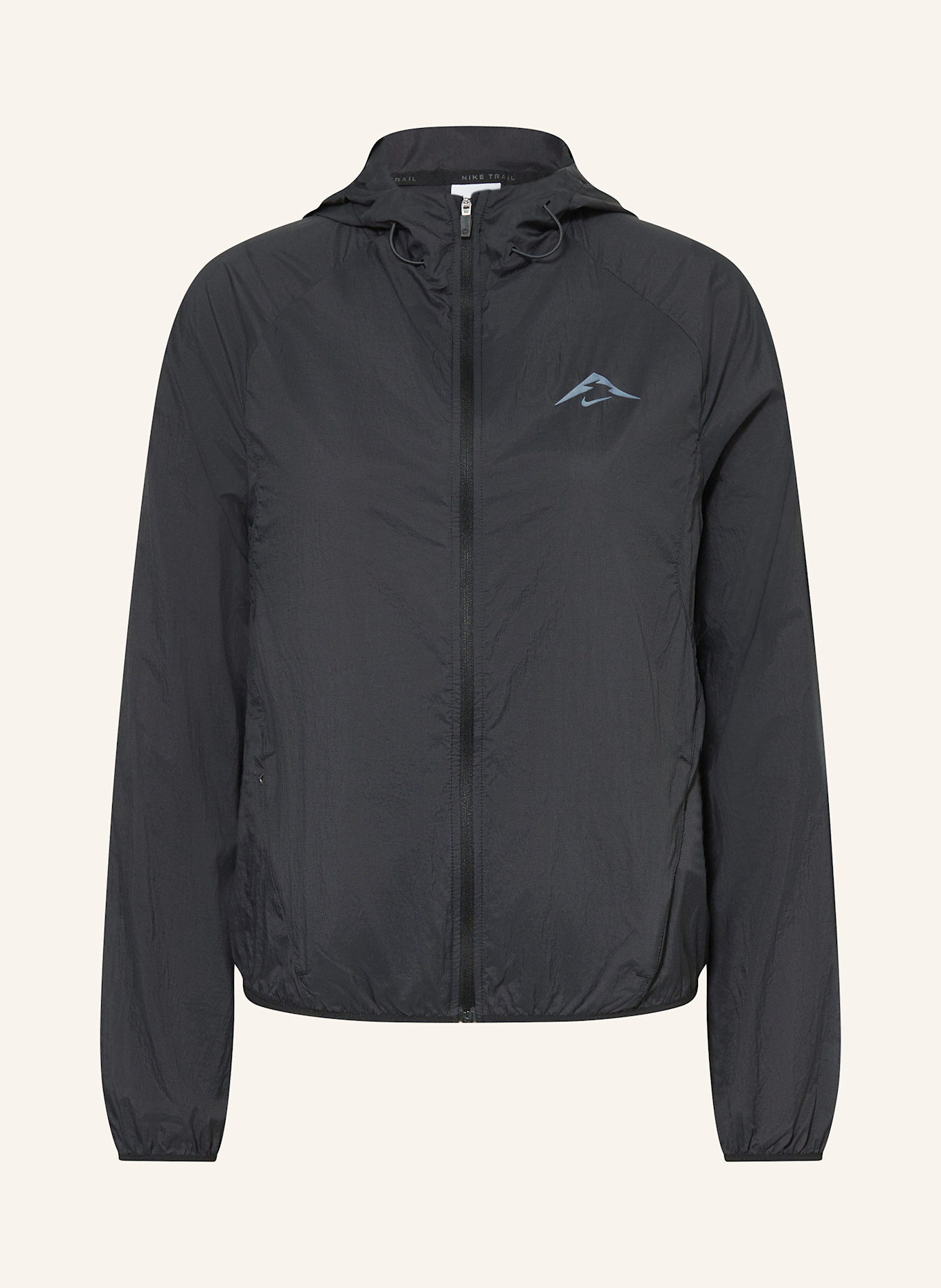 Nike Laufjacke TRAIL REPEL: SCHWARZ