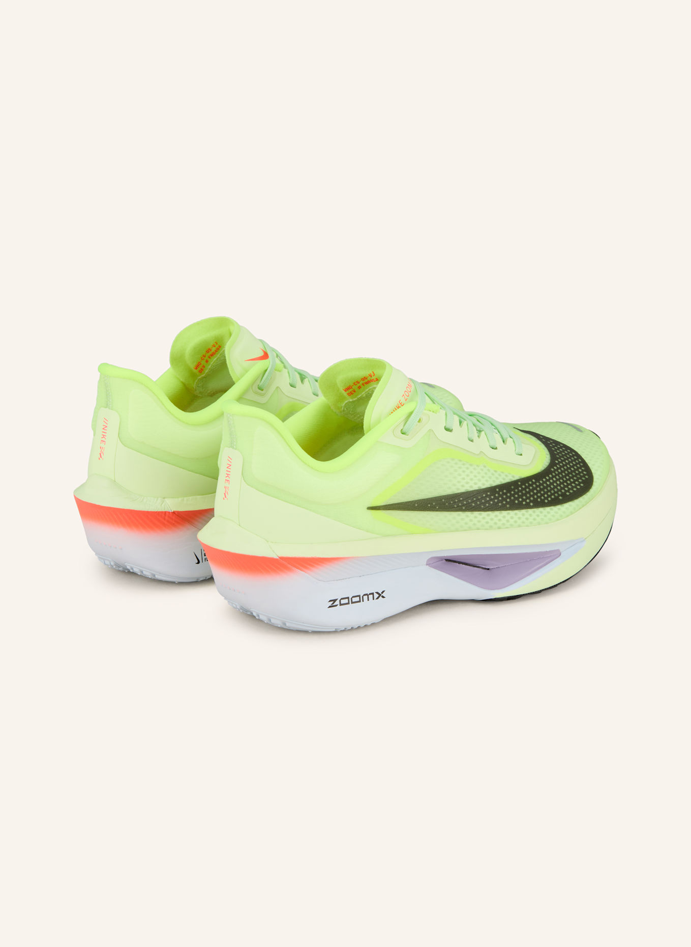 Nike Laufschuhe ZOOM FLY 6: NEONGELB/ DUNKELBLAU