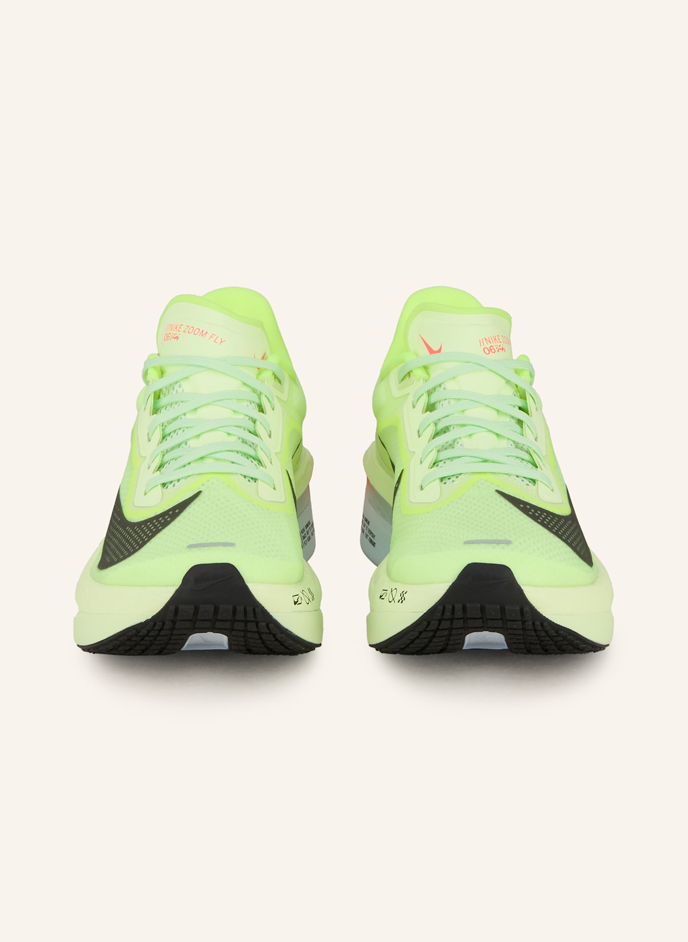 Nike Laufschuhe ZOOM FLY 6: NEONGELB/ DUNKELBLAU
