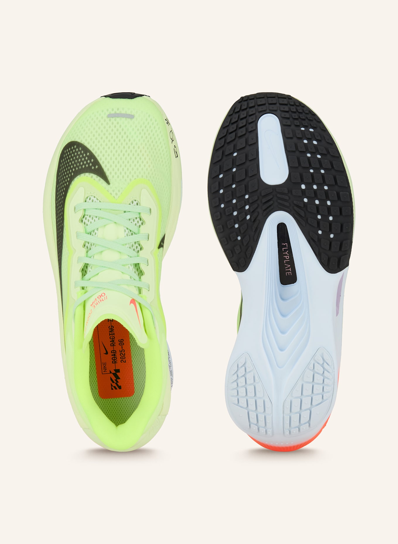 Nike Laufschuhe ZOOM FLY 6: NEONGELB/ DUNKELBLAU