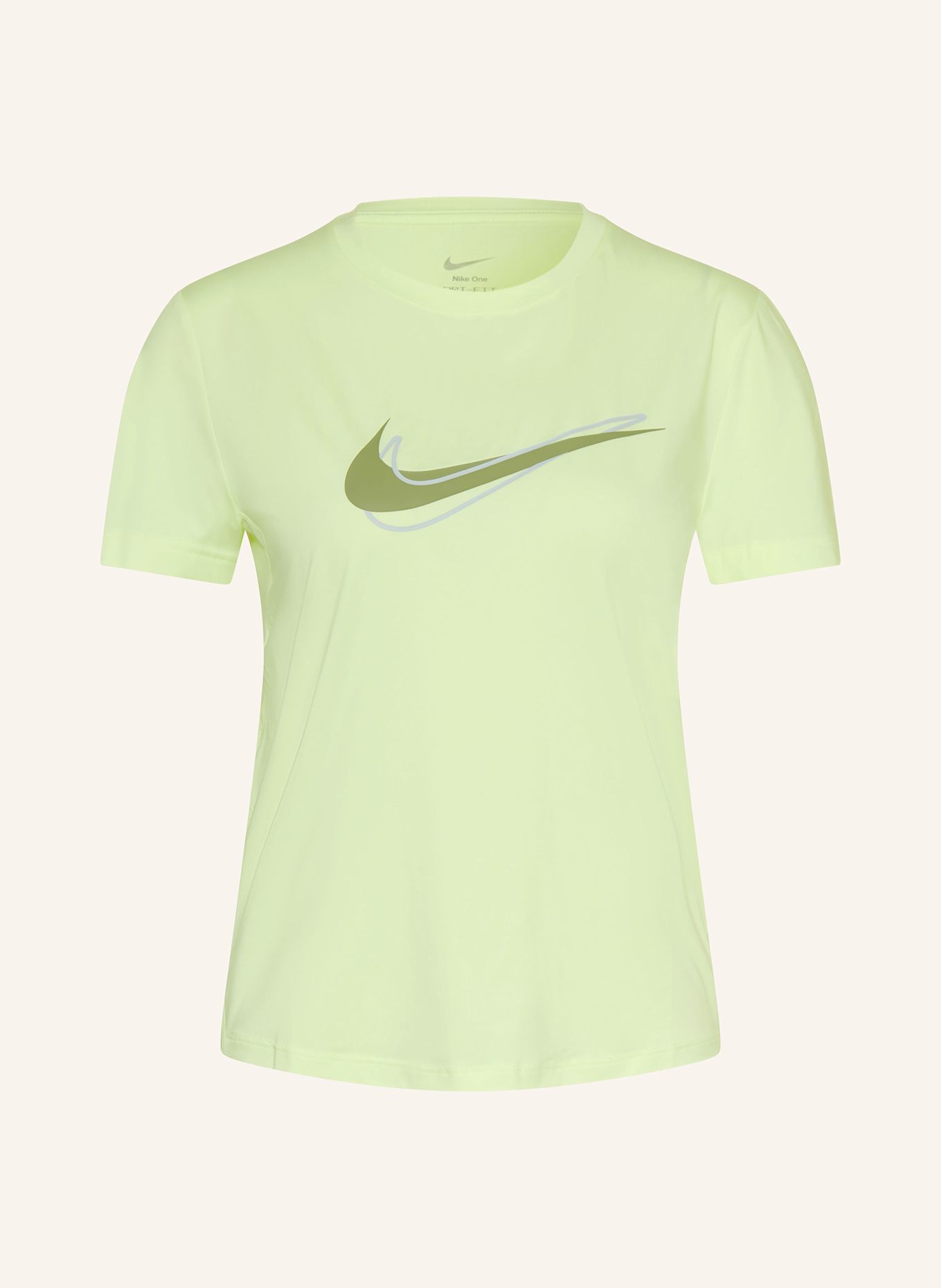 Nike Laufshirt ONE SWOOSH: HELLGRÜN